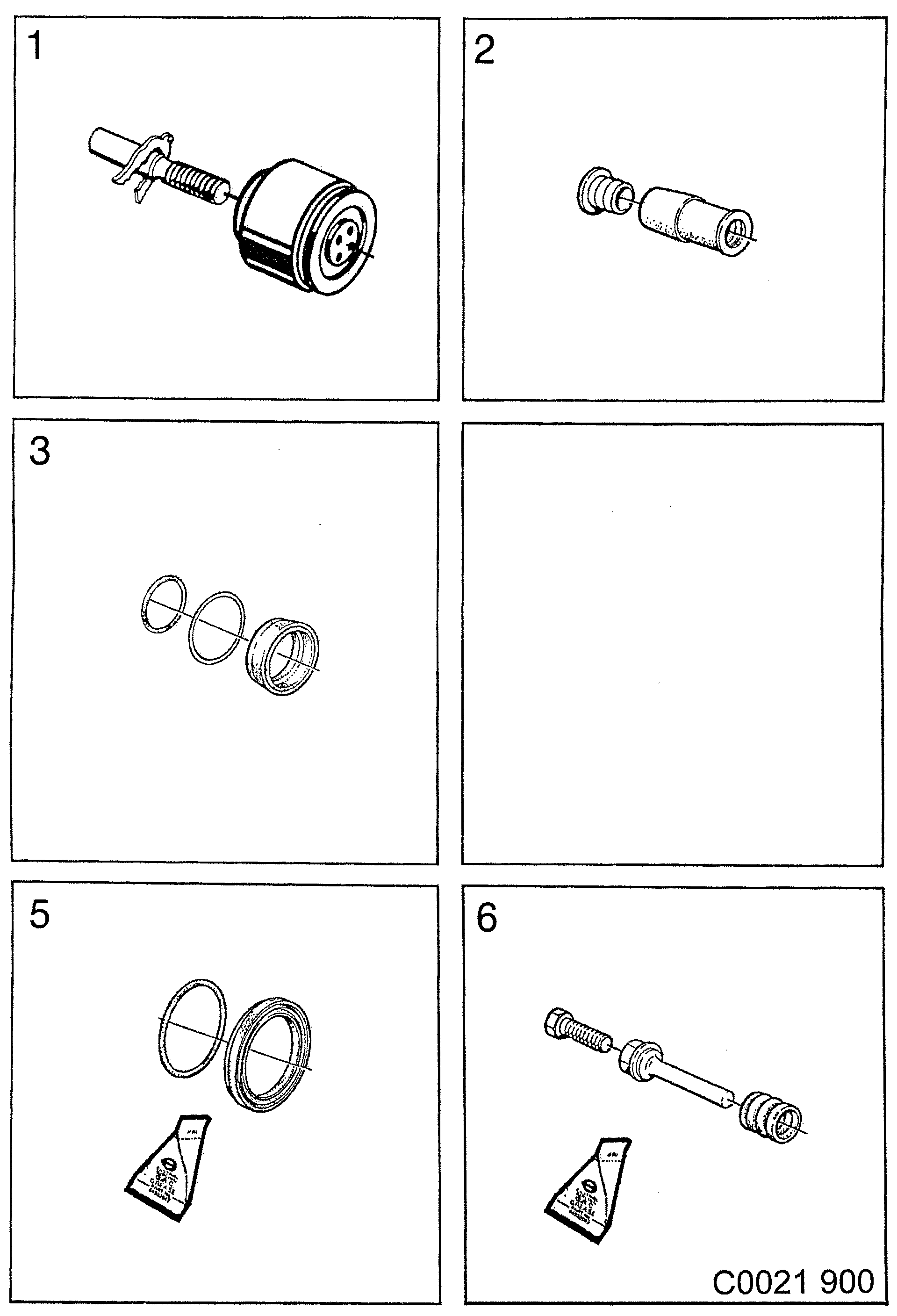 Saab 900 Brakes diagram