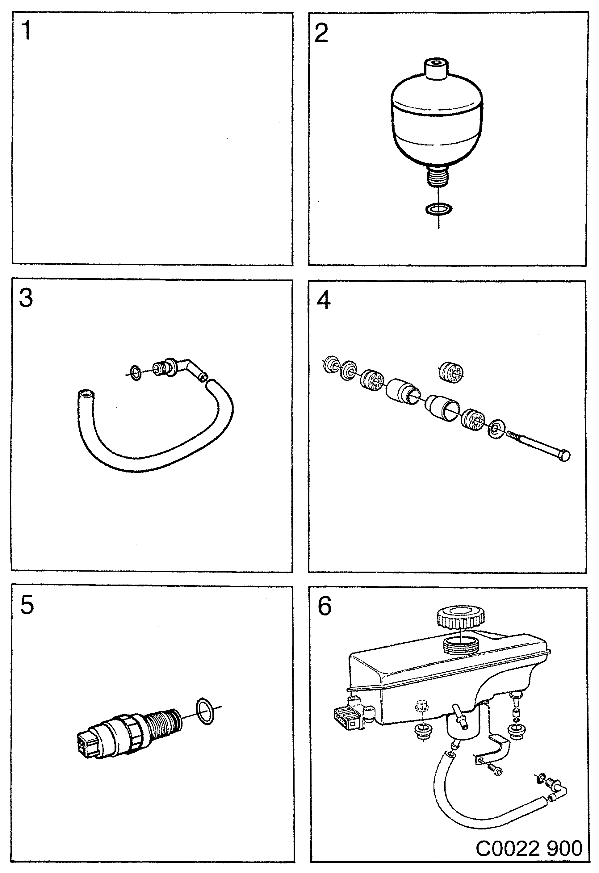 Saab 900 Brakes diagram