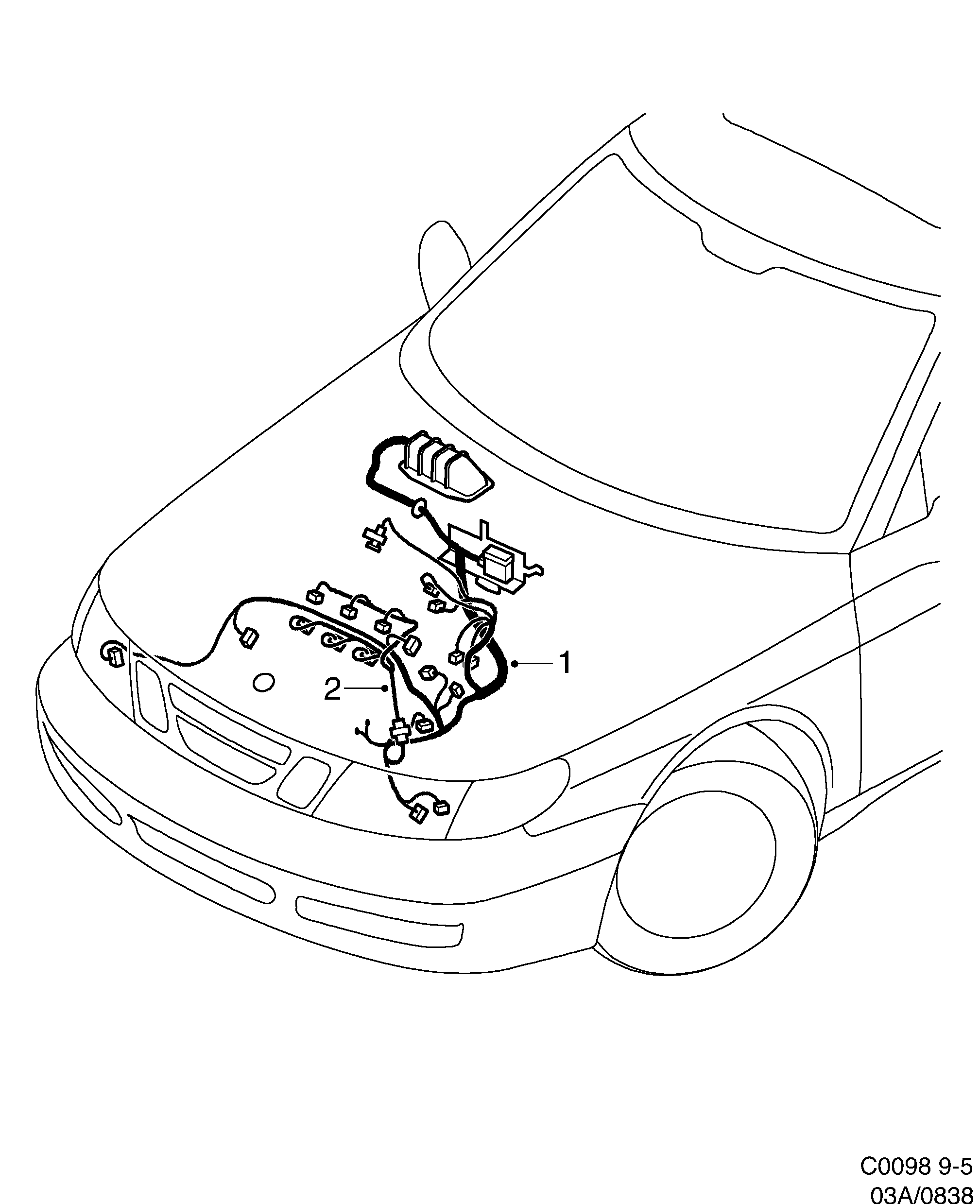Saab 9-5 (9600) Engine diagram