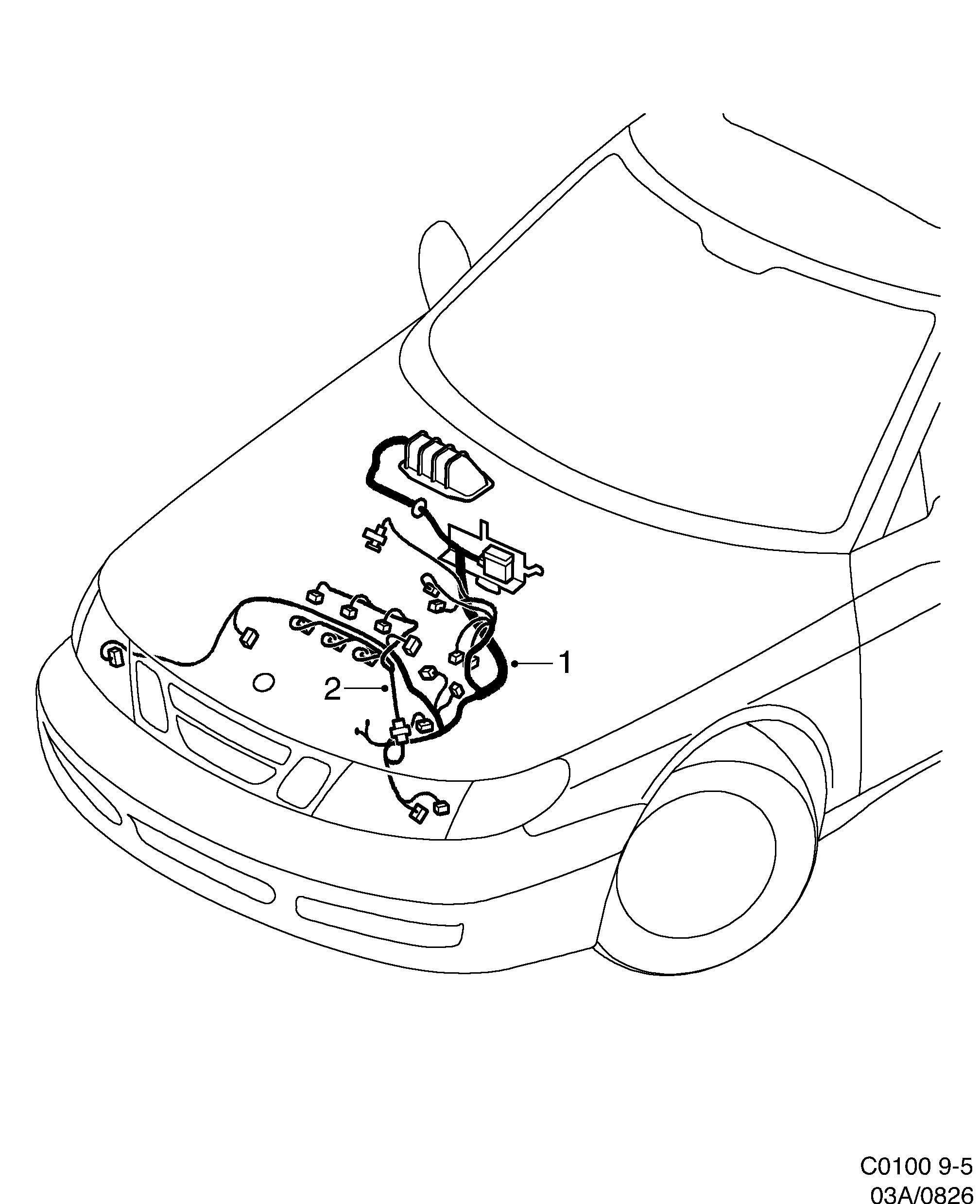Saab 9-5 (9600) Engine diagram