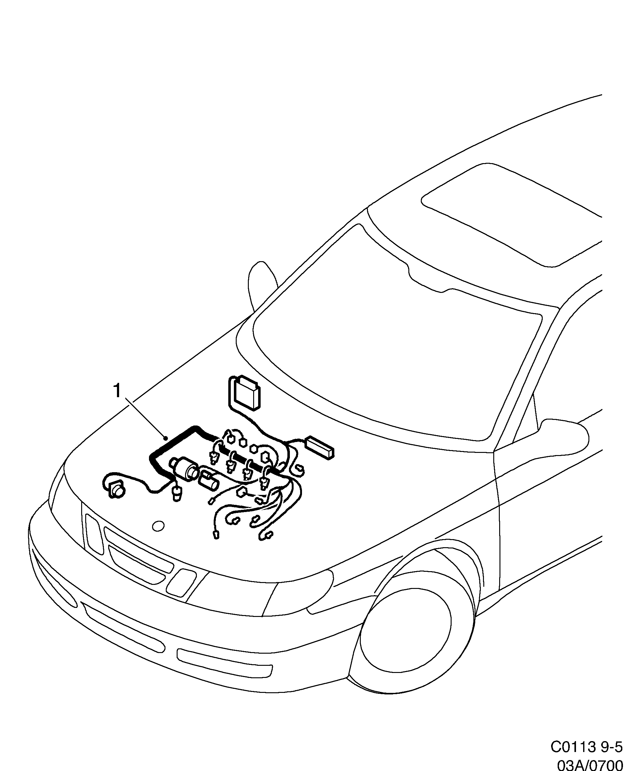 Saab 9-5 (9600) Engine diagram