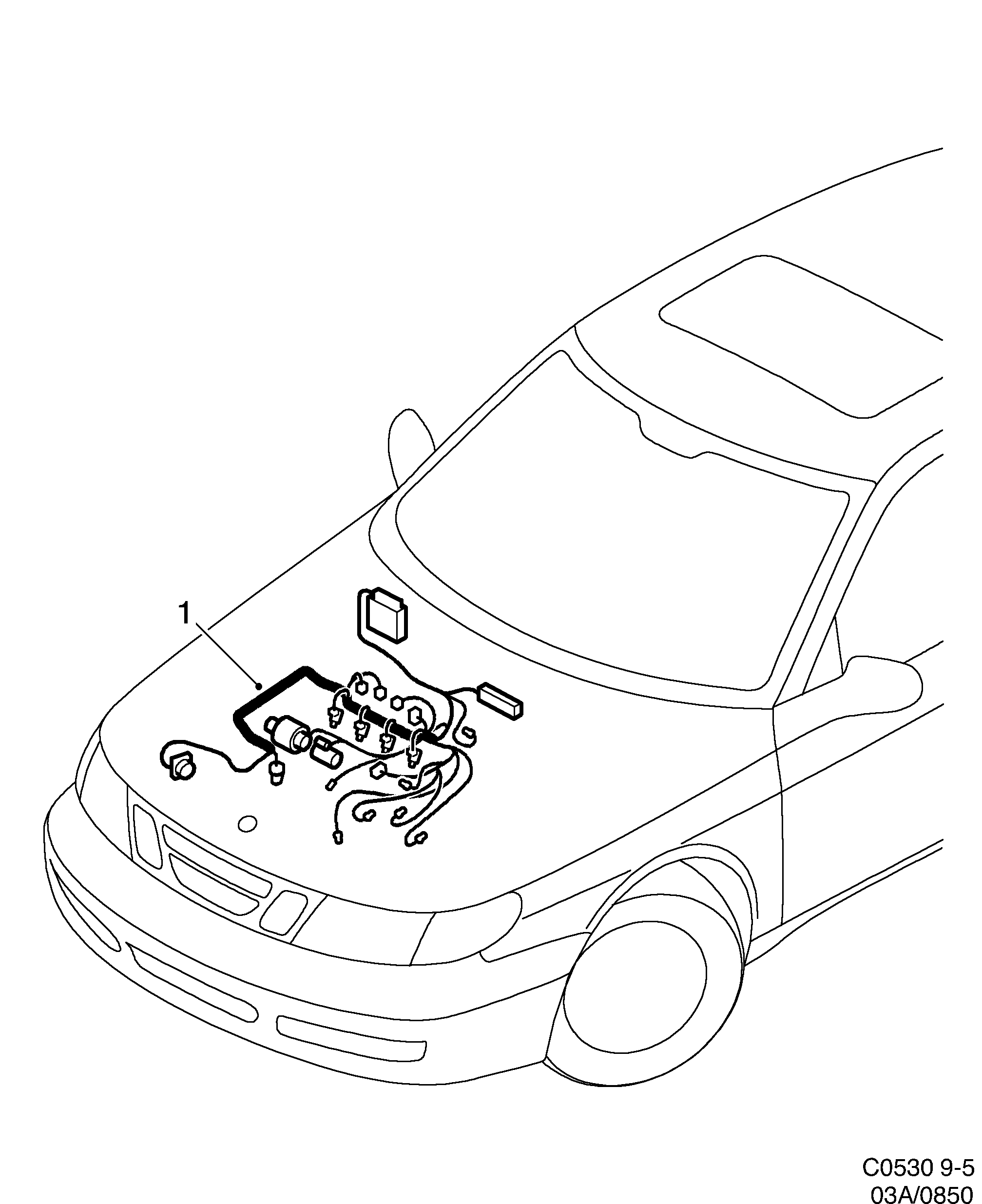 Saab 9-5 (9600) Engine diagram