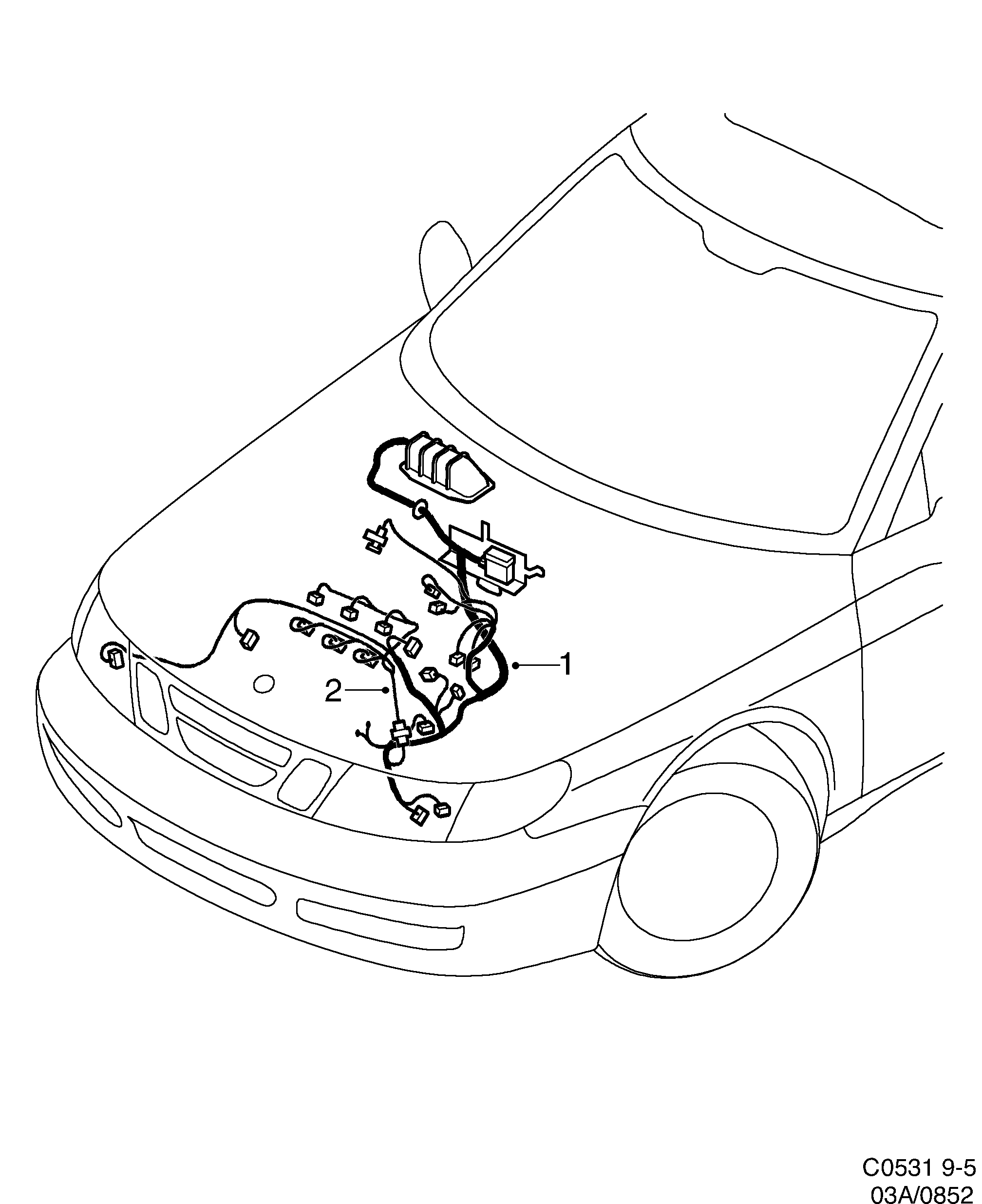 Saab 9-5 (9600) Engine diagram