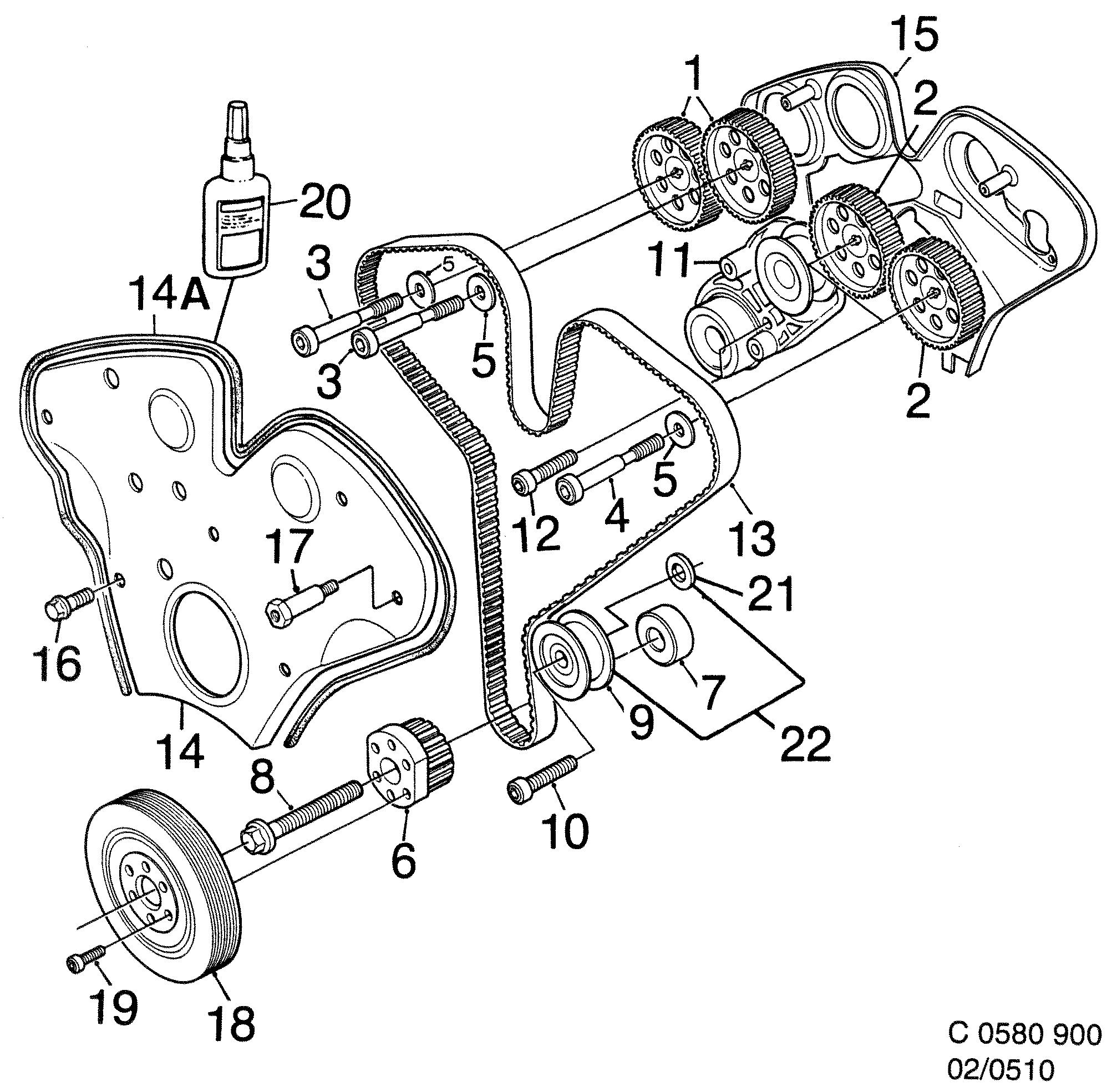 Saab 900 Transmission diagram