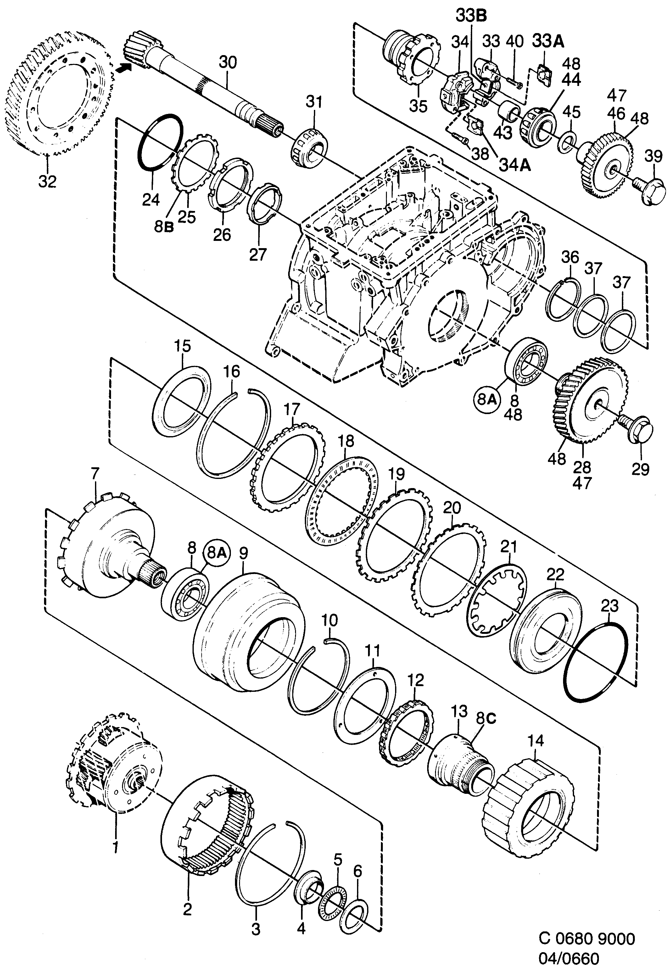 Saab 9000 Gears, pinion Part 3 diagram
