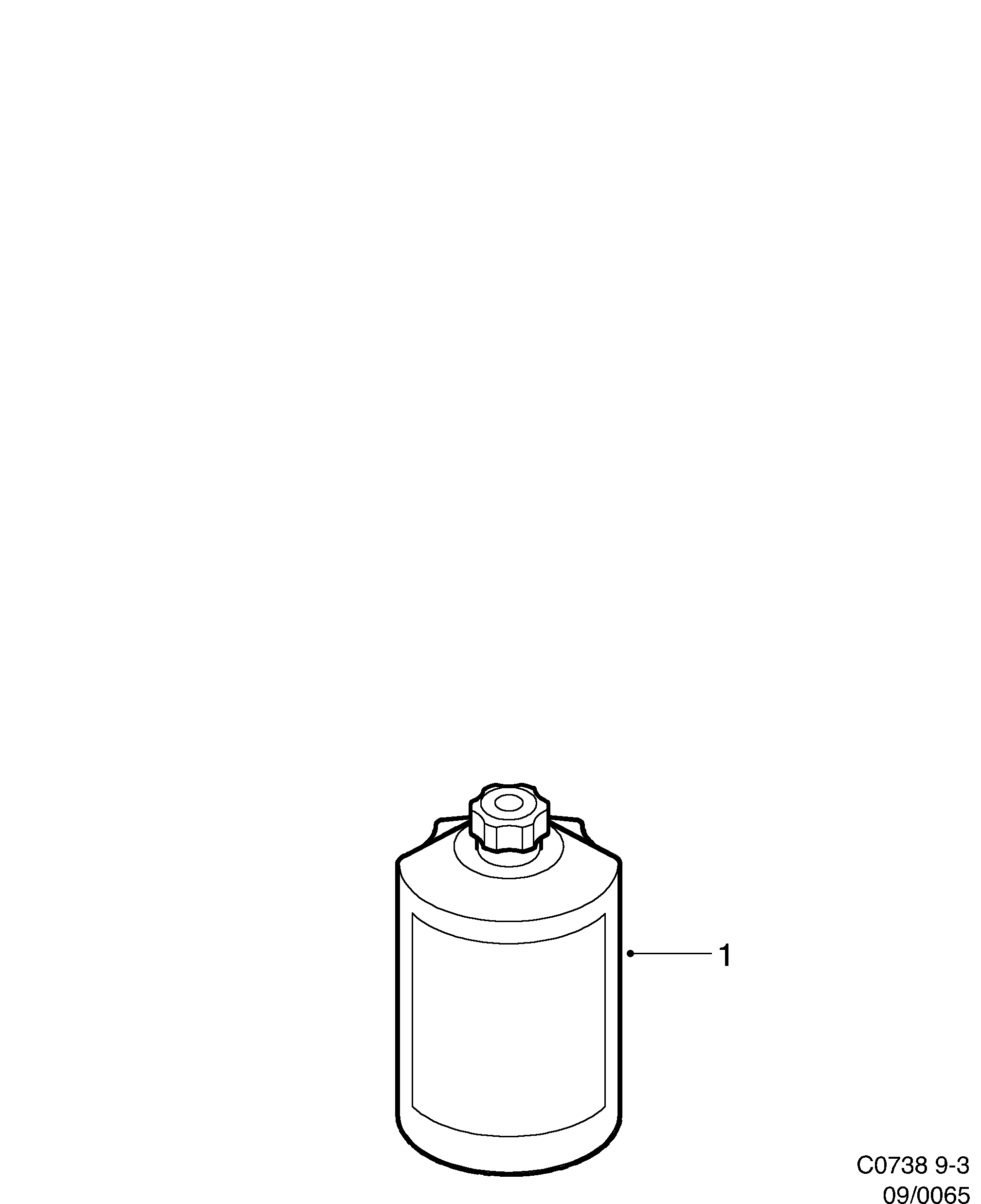 Saab 9-3 (9400) Cleaning agent diagram