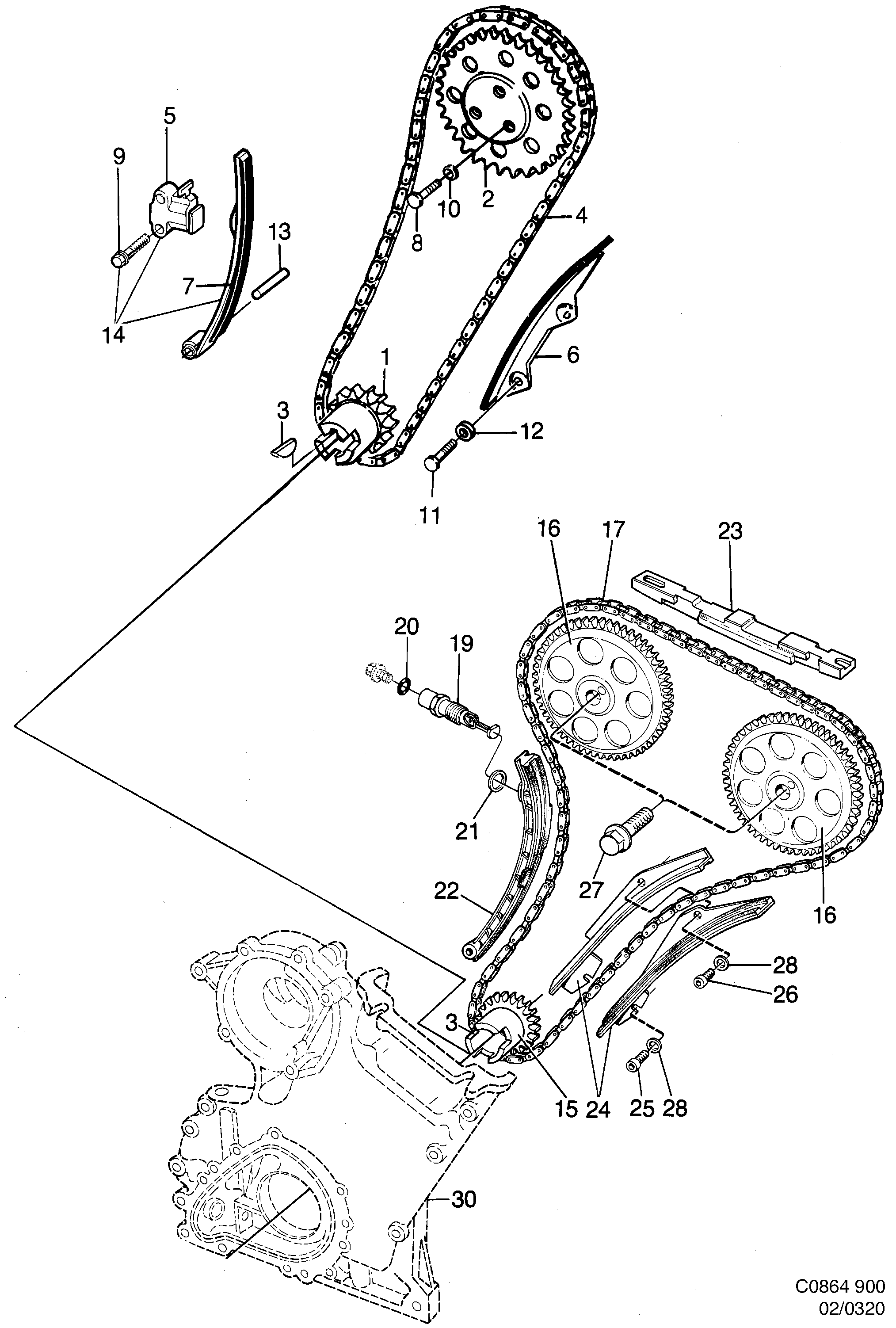 Saab 900 Transmission diagram