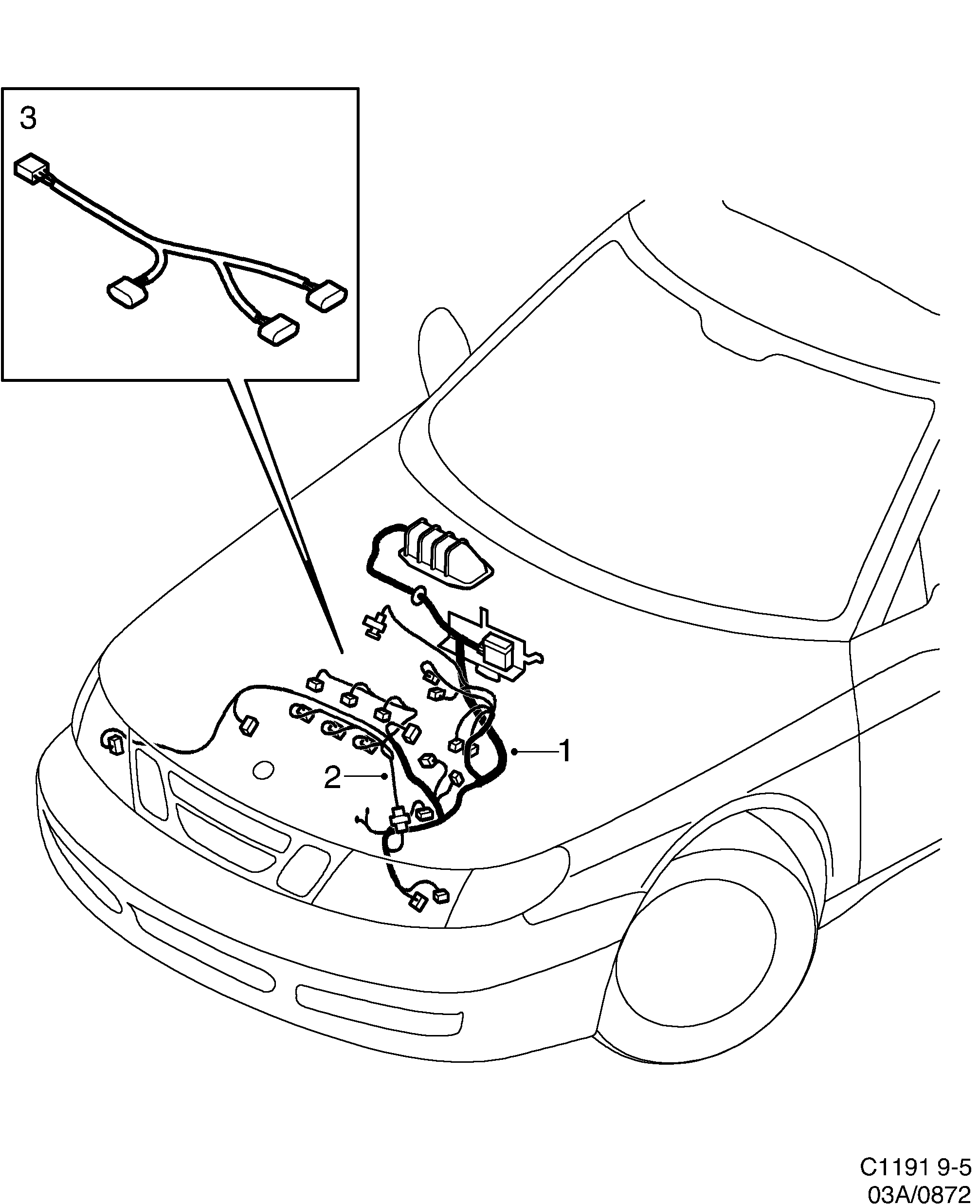 Saab 9-5 (9600) Engine diagram