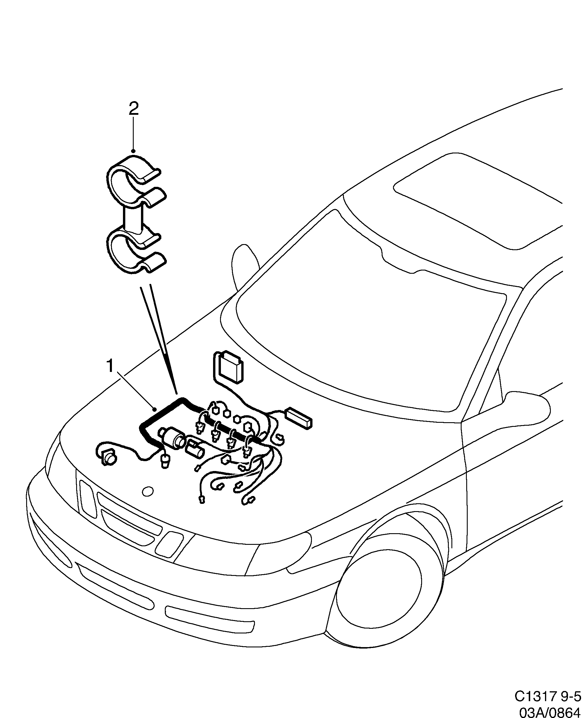 Saab 9-5 (9600) Engine diagram
