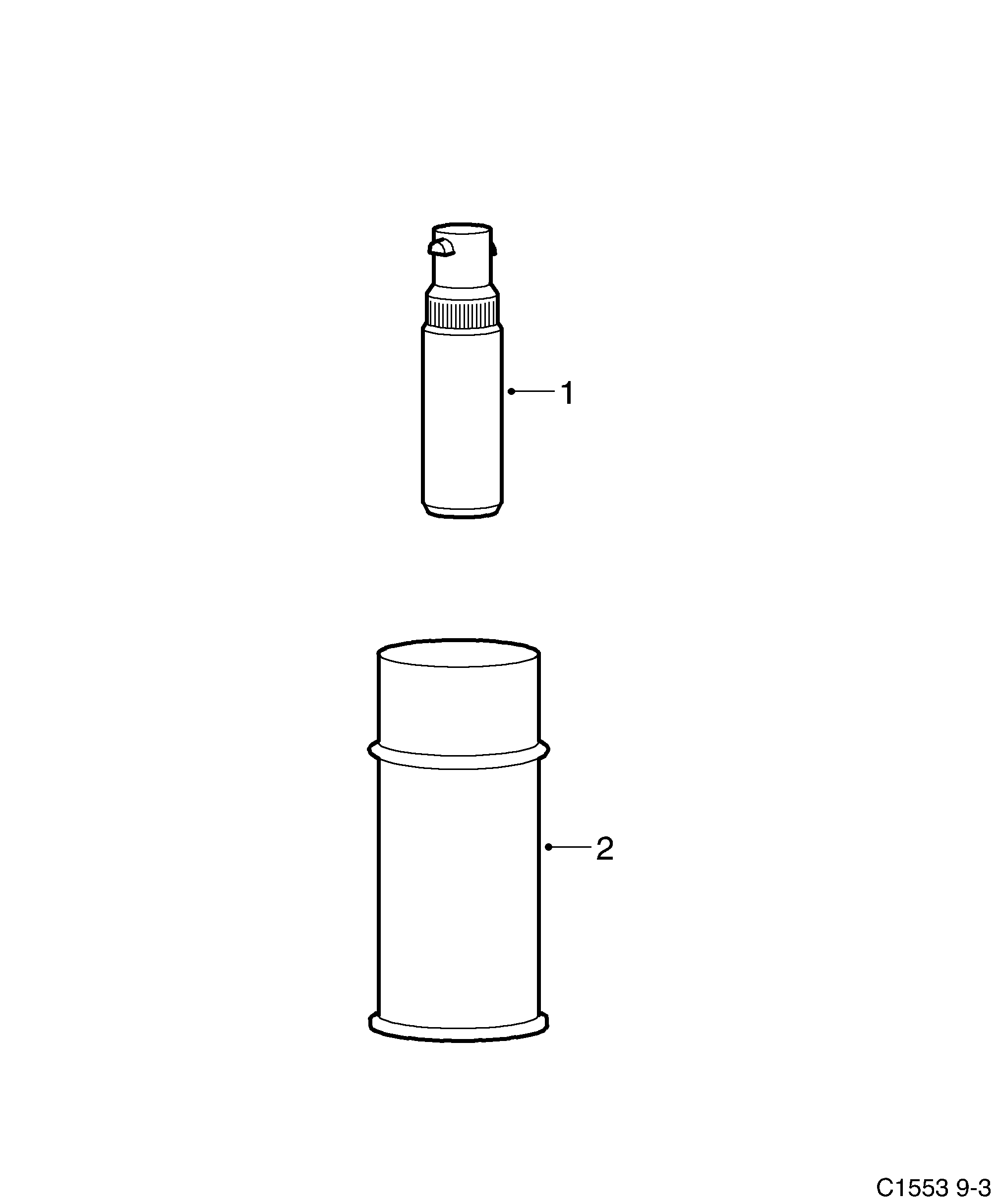 Saab 9-3 (9440) Touch-up paint diagram