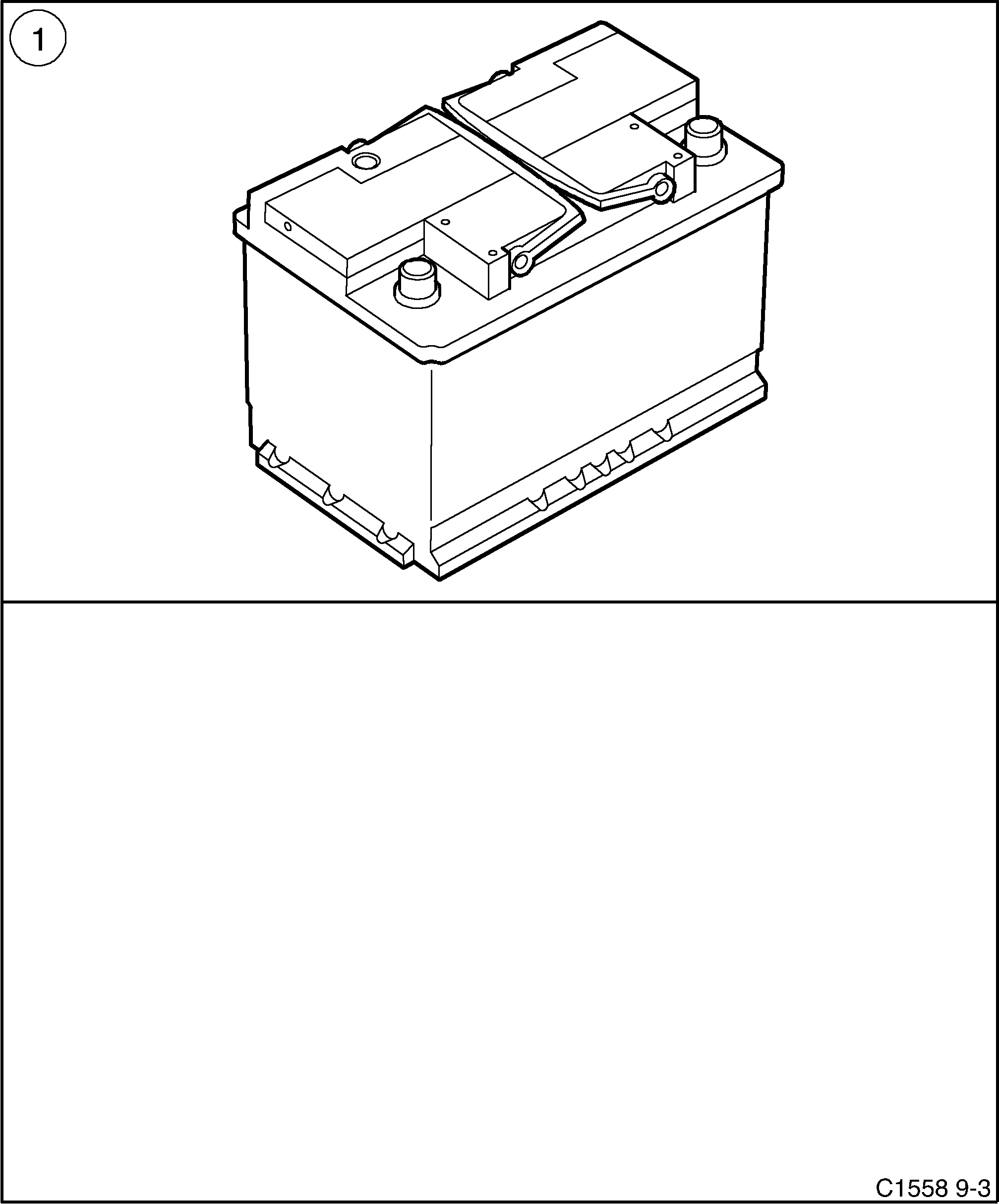 Saab 9-3 (9440) Battery diagram