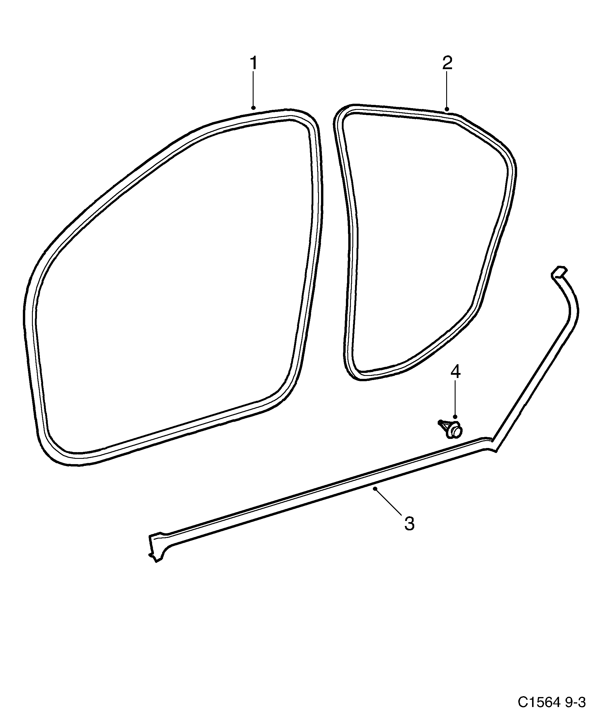 Saab 9-3 (9440) Other sealings diagram