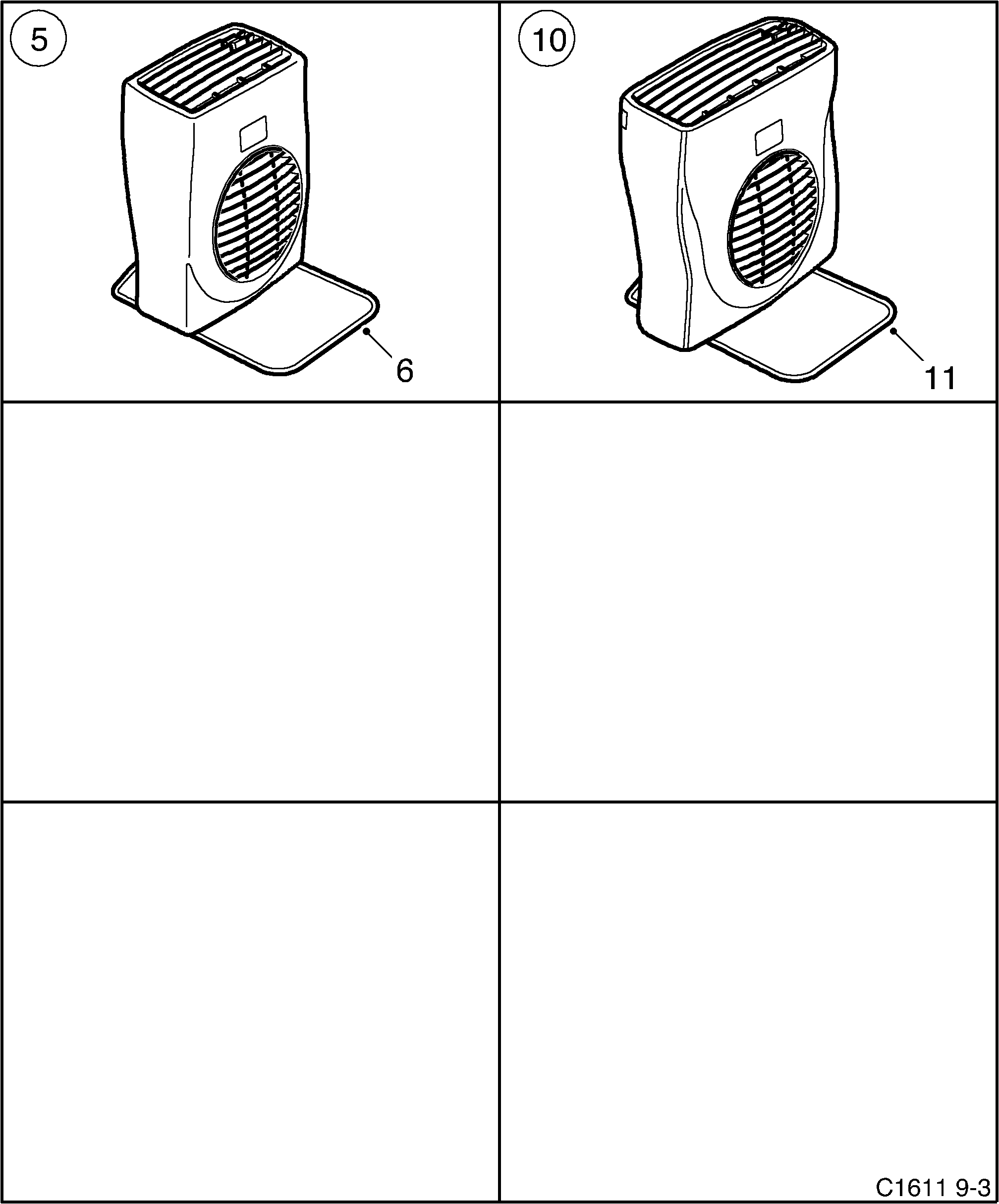 Saab 9-3 (9440) Climate control Compartment heater diagram