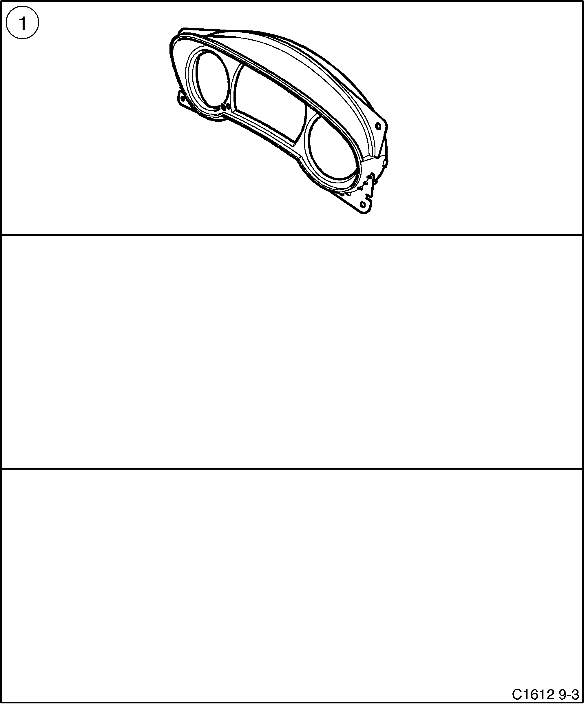Saab 9-3 (9440) Decor strip Instrument diagram