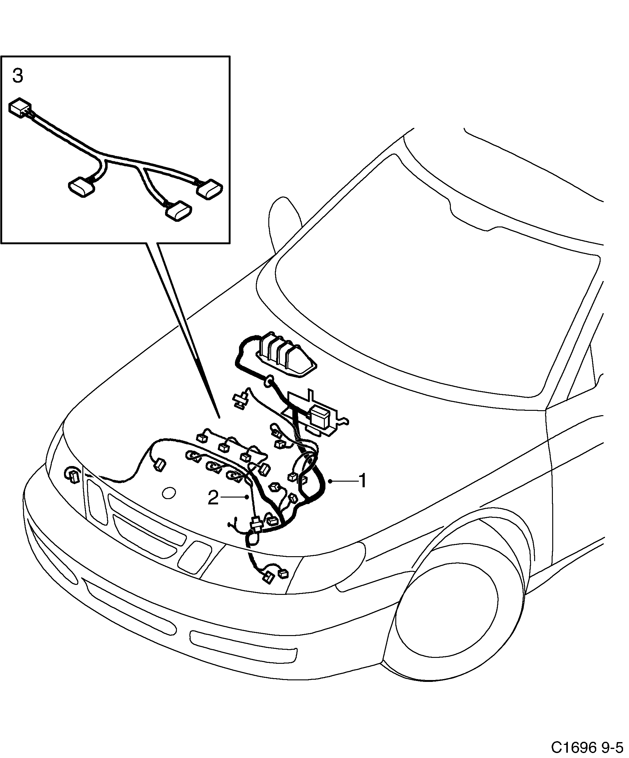 Saab 9-5 (9600) Engine diagram