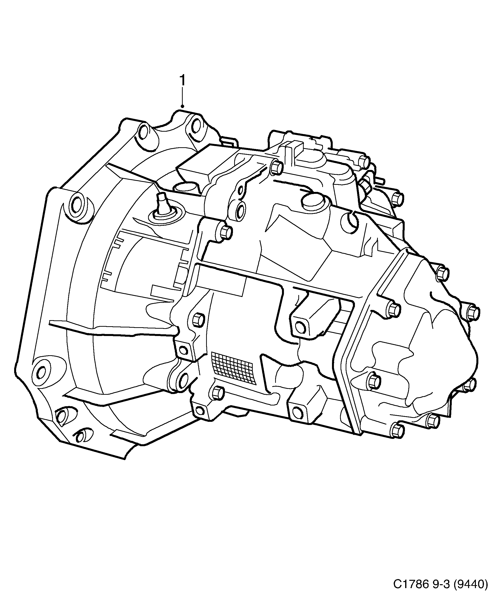 Saab 9-3 (9440) Manuel 5-speed diagram