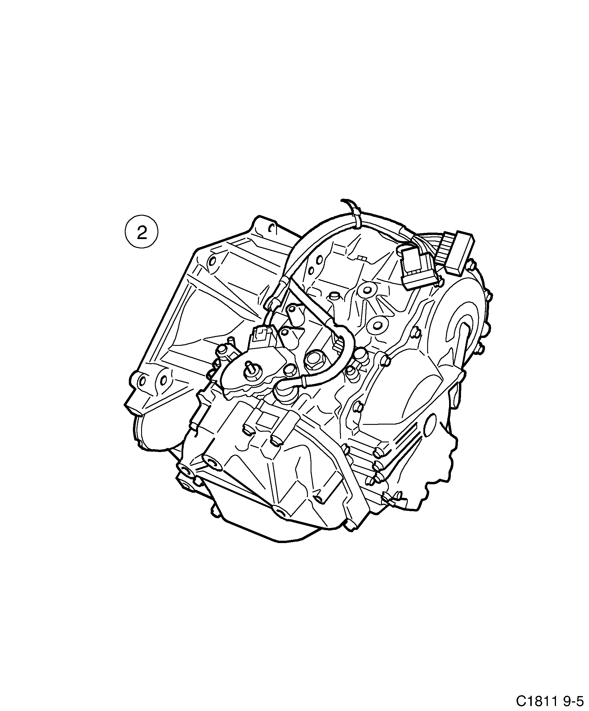 Saab 9-5 (9600) Automatic 5-speed diagram