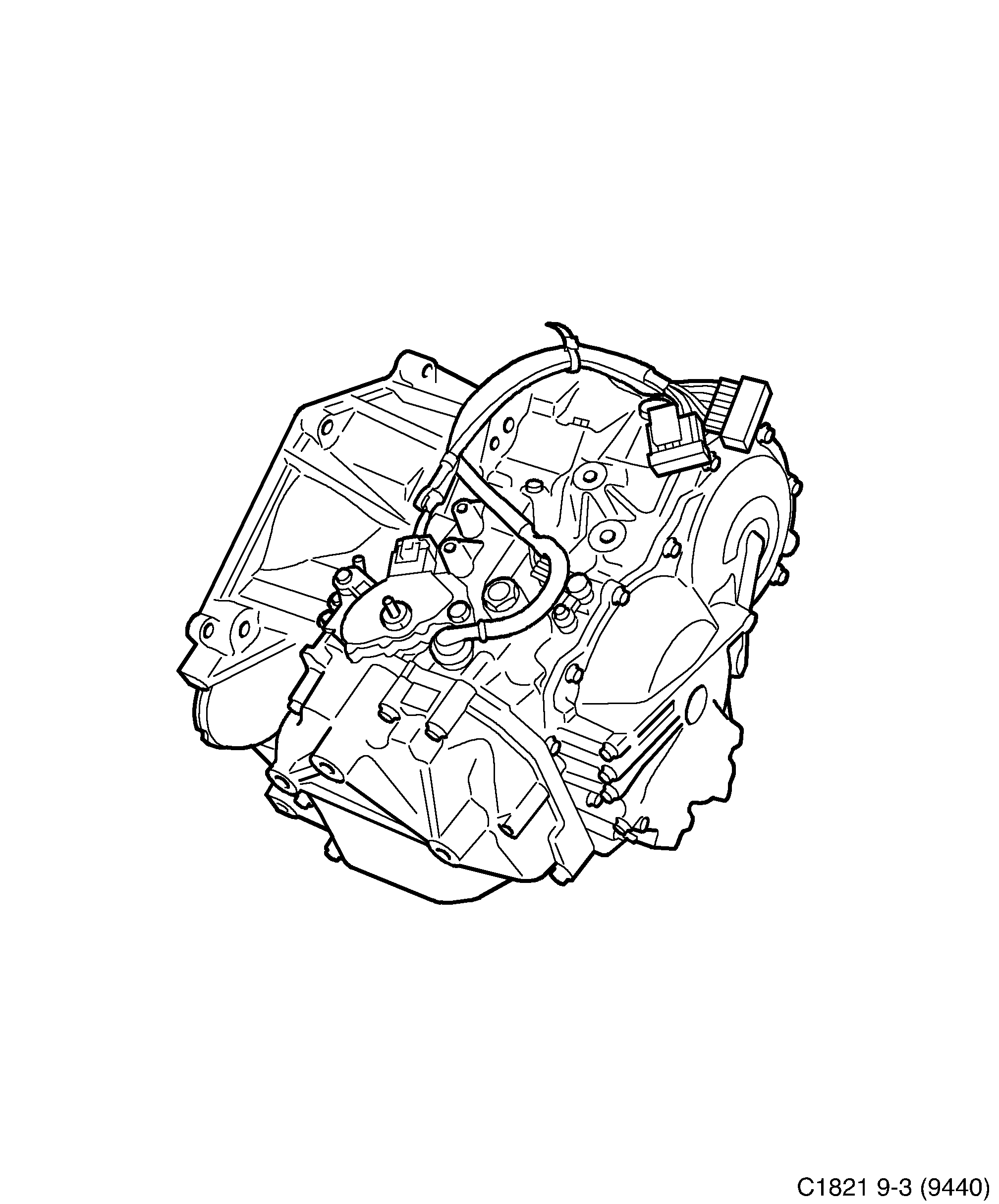 Saab 9-3 (9440) Automatic 5-speed diagram