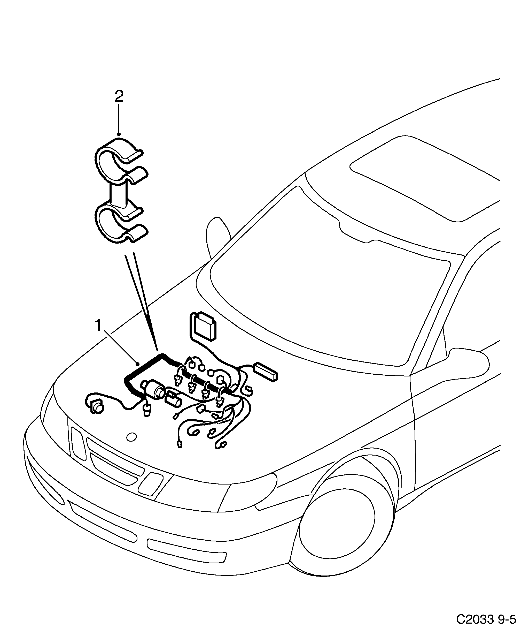 Saab 9-5 (9600) Engine diagram