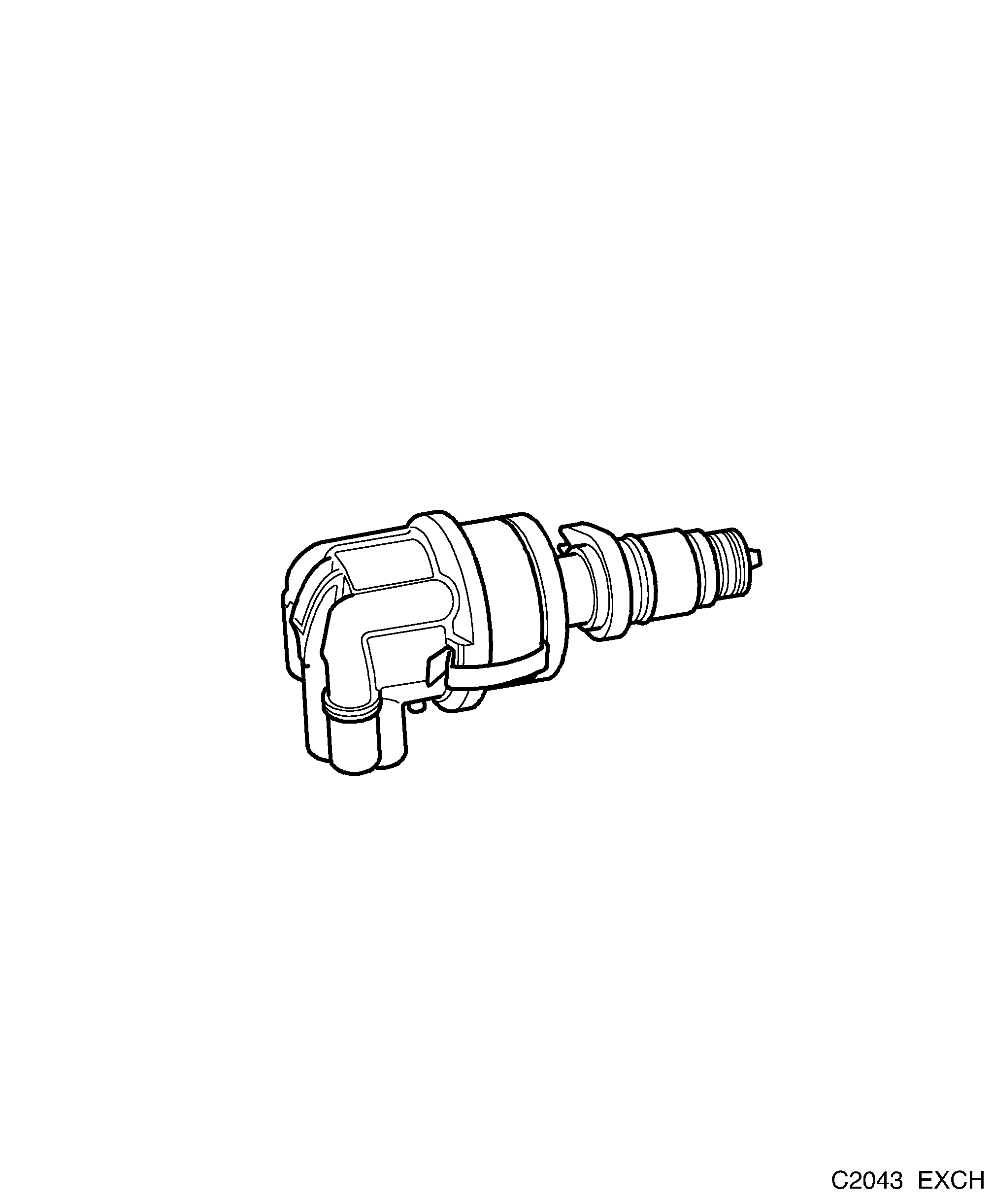 Saab EXCH. Ignition distributor diagram