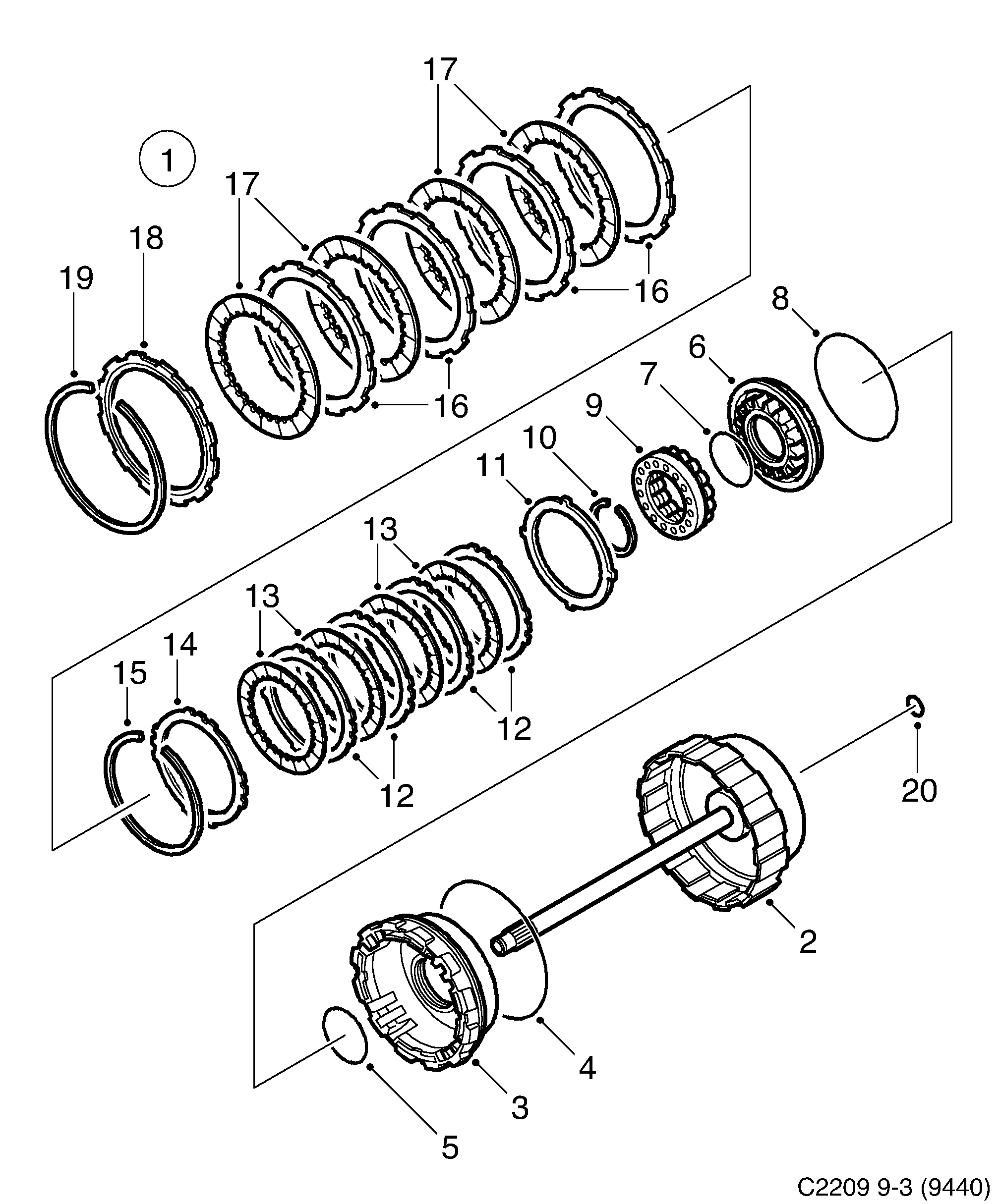 Saab 9-3 (9440) 5-speed diagram