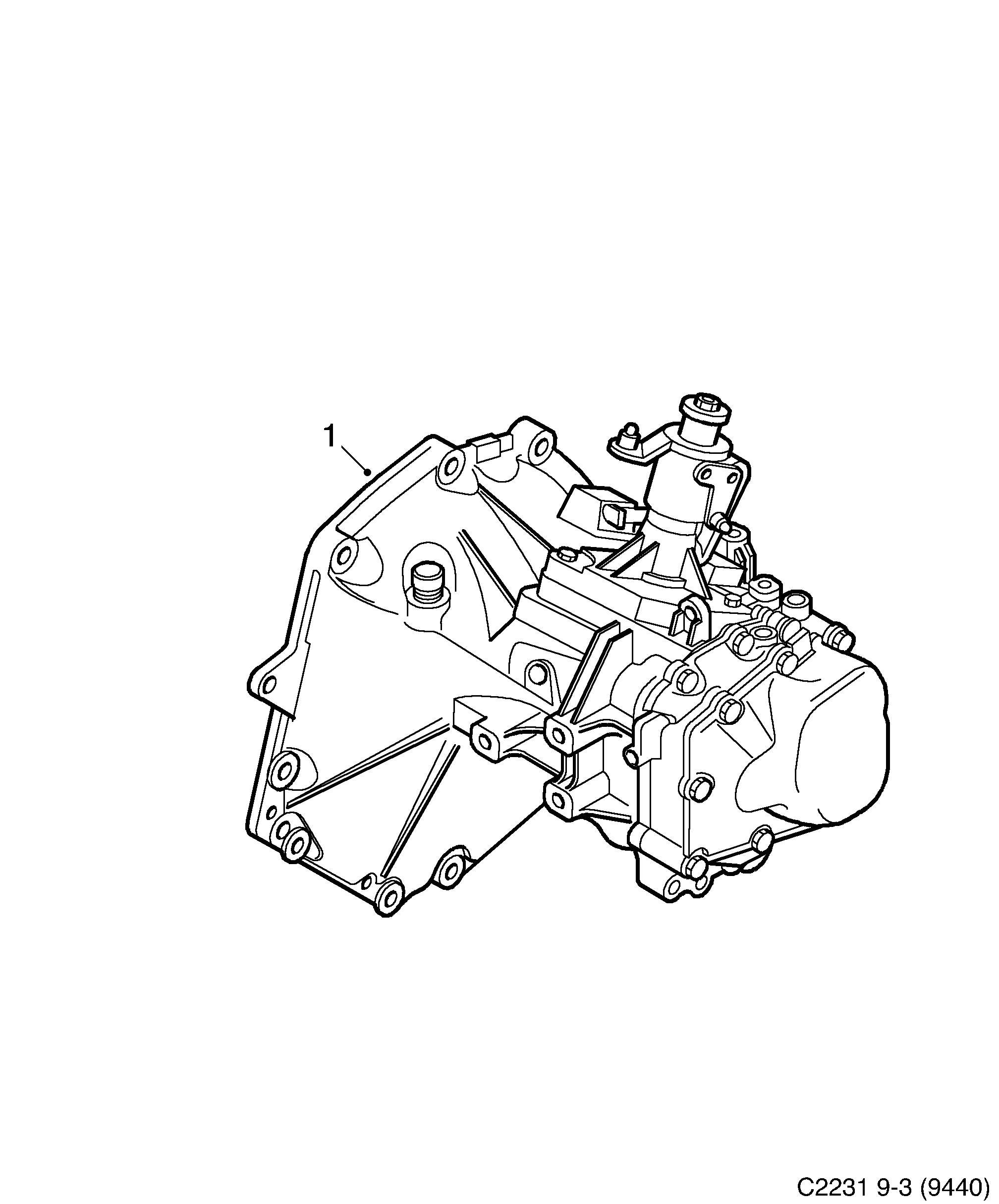 Saab 9-3 (9440) Manuel 5-speed diagram