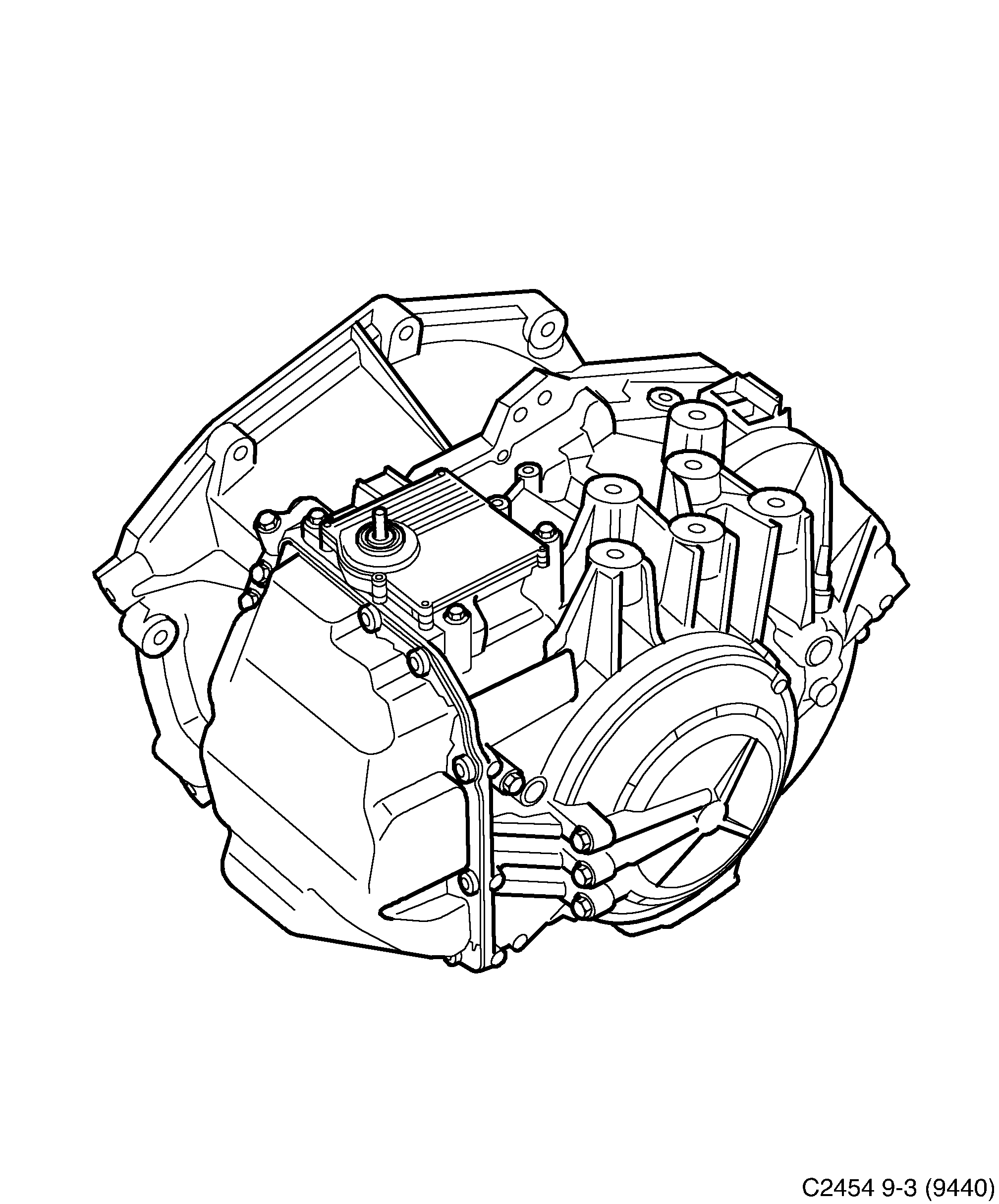 Saab 9-3 (9440) Automatic 6-speed diagram