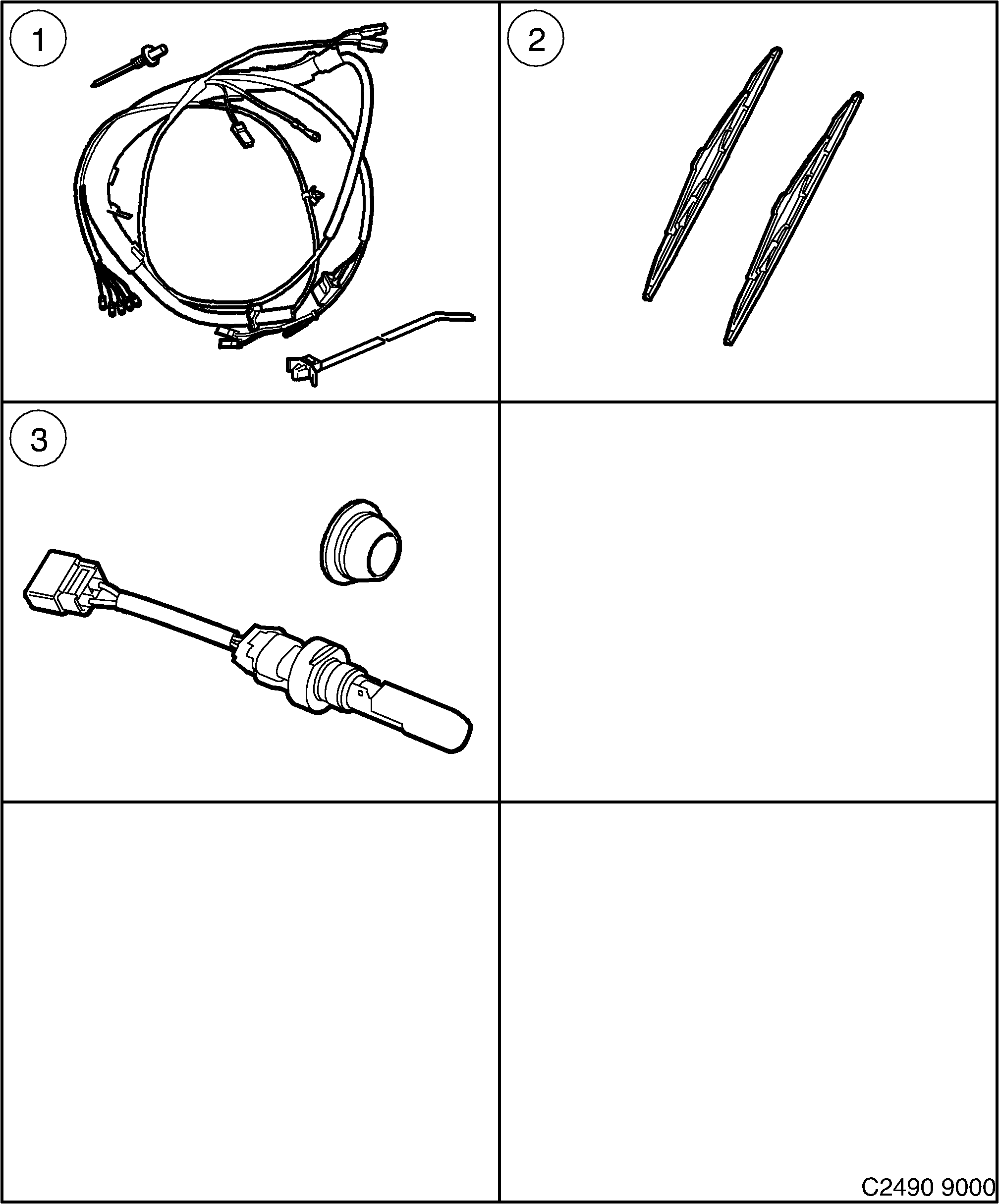Saab 9000 Electrical system diagram