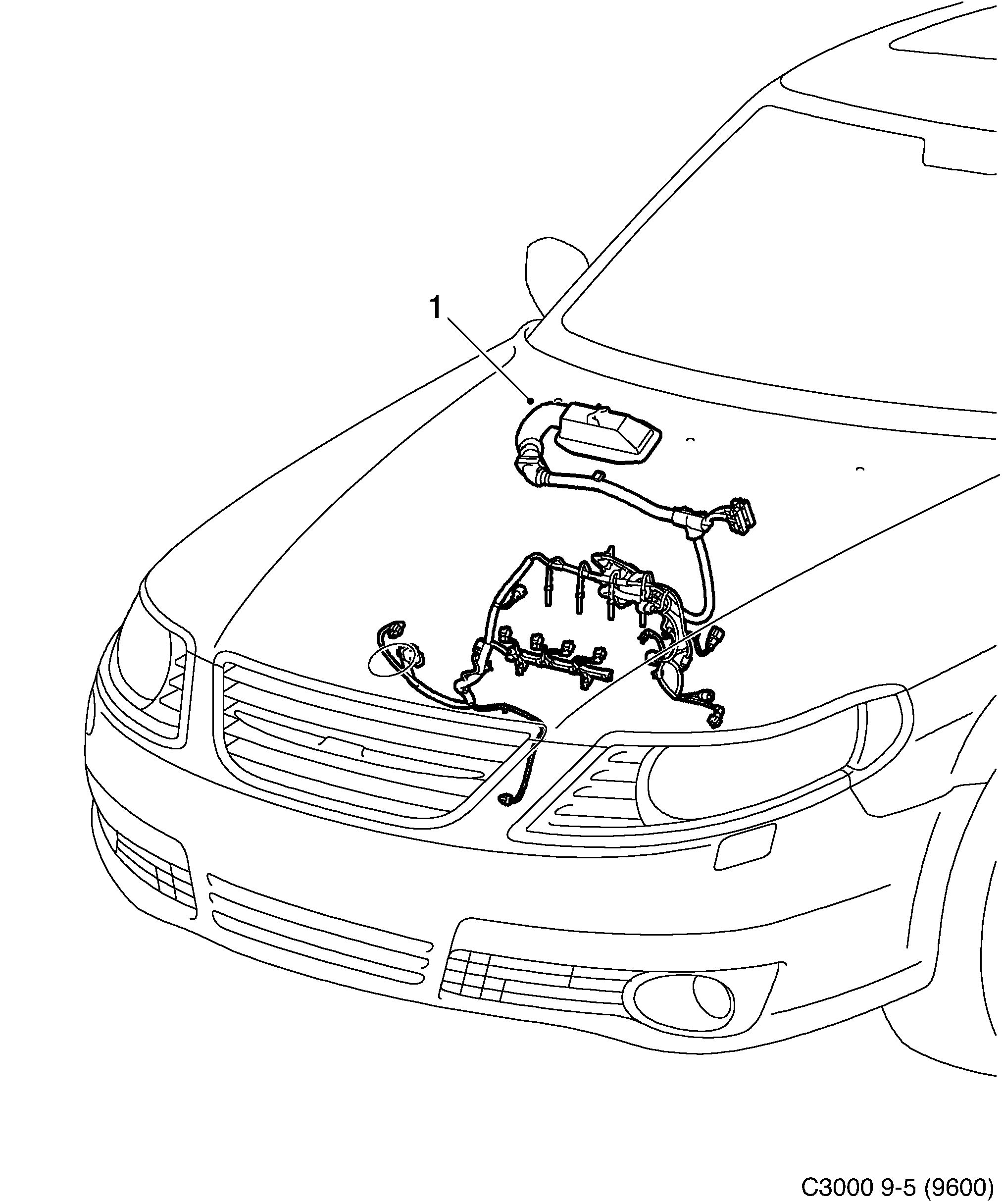 Saab 9-5 (9600) Engine diagram