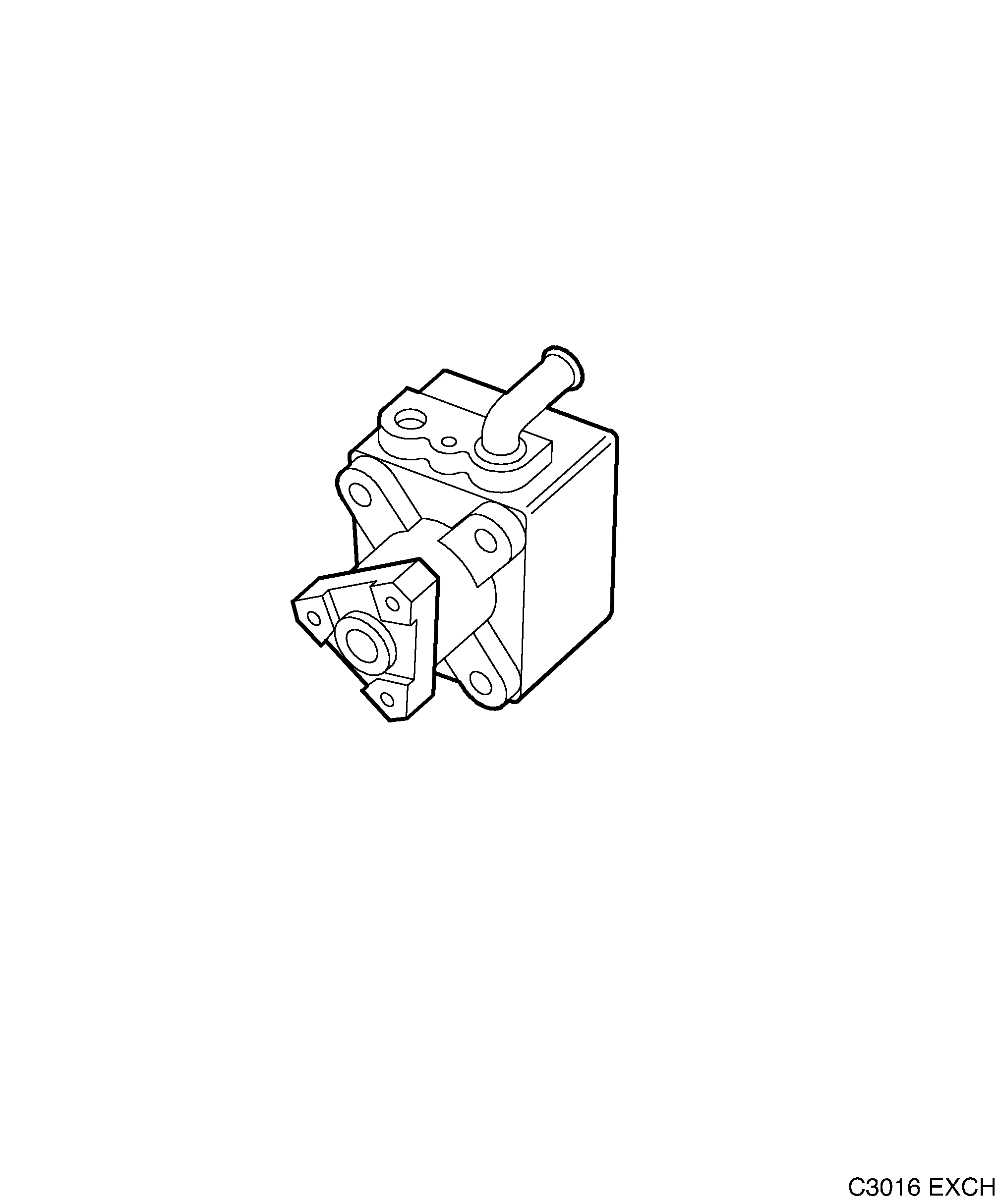 Saab EXCH. Hydraulic pump diagram