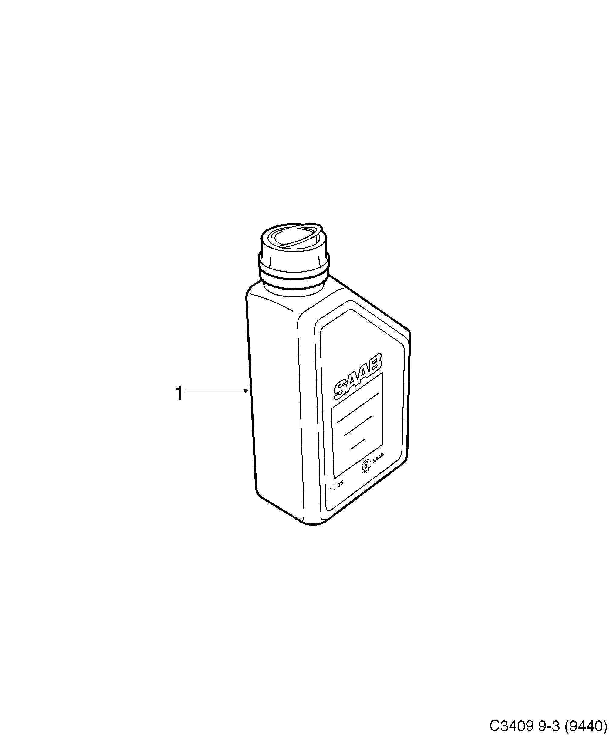 Saab 9-3 (9440) Transfer box oil diagram