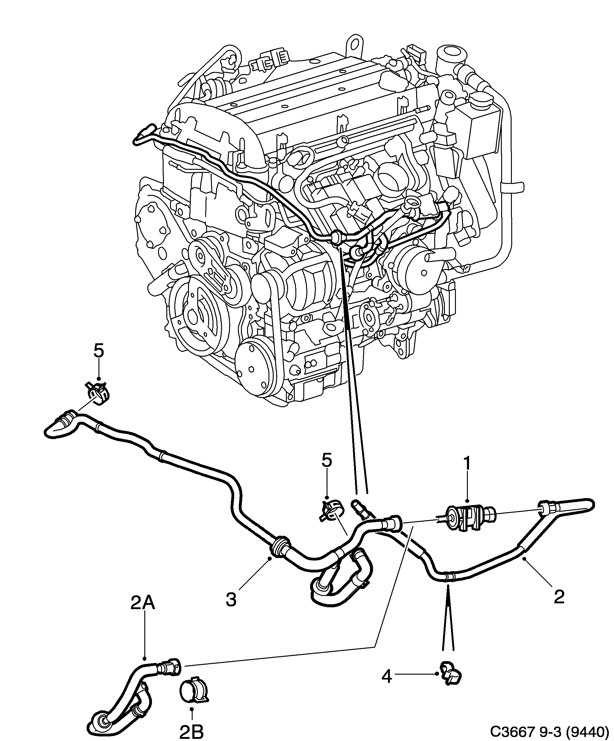 Saab 9-3 (9440) ELCD diagram