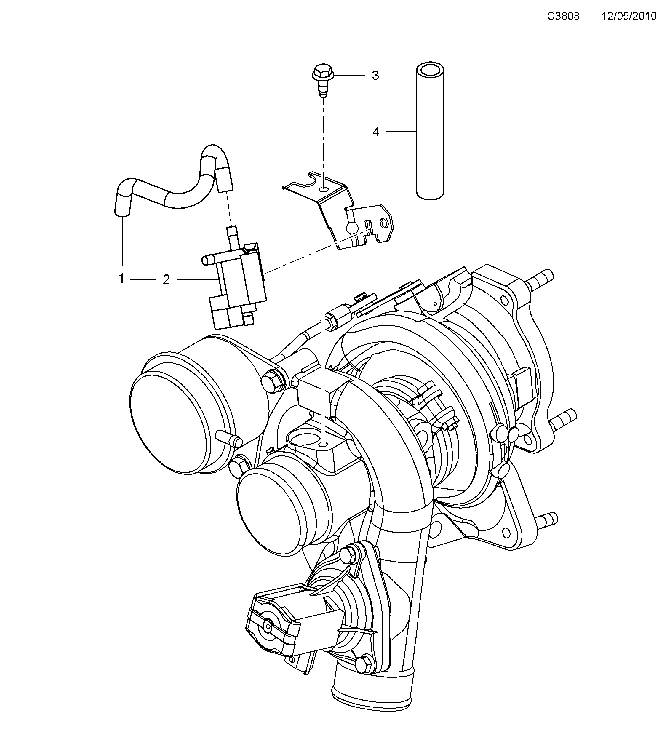 Saab 9-5 (650) Vacuum system diagram