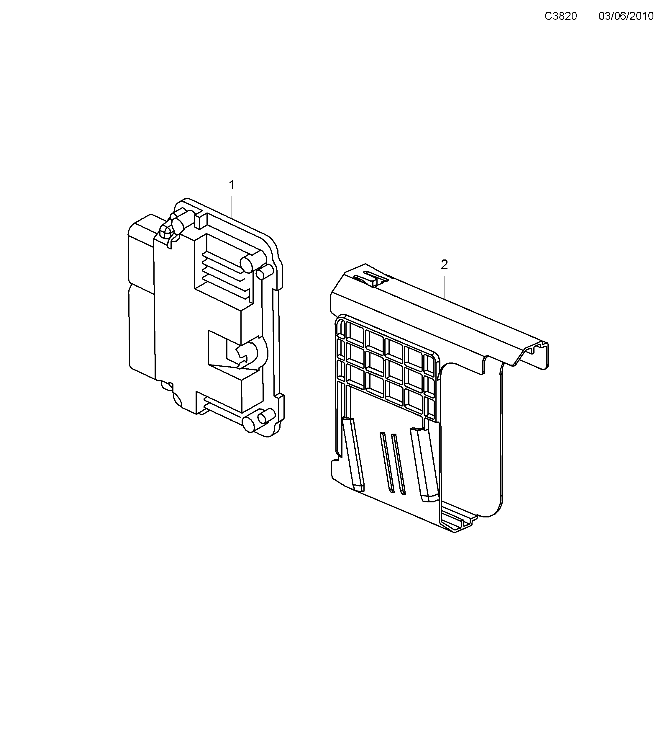Saab 9-5 (650) Control device diagram