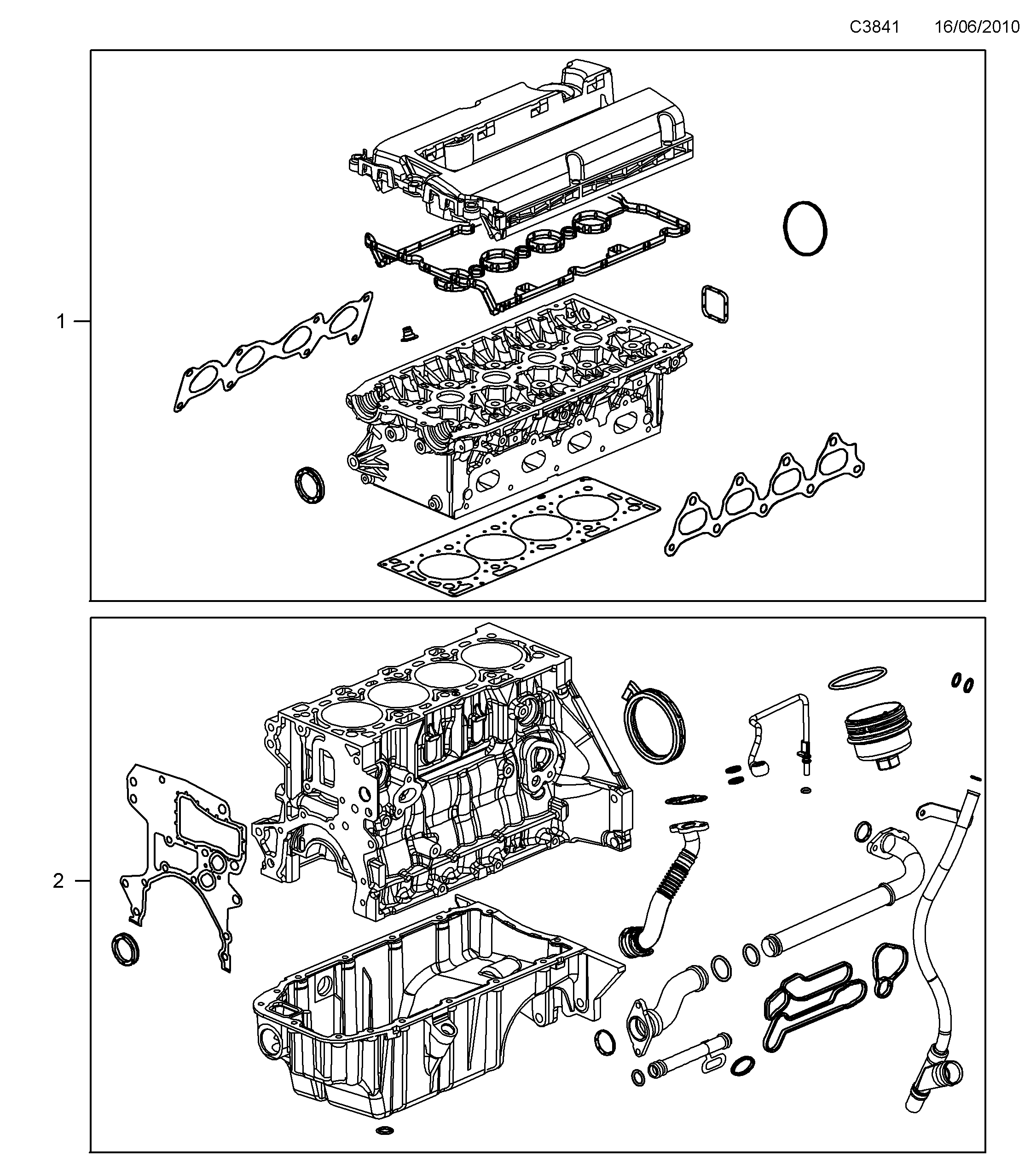 Saab 9-5 (650) Motor diagram