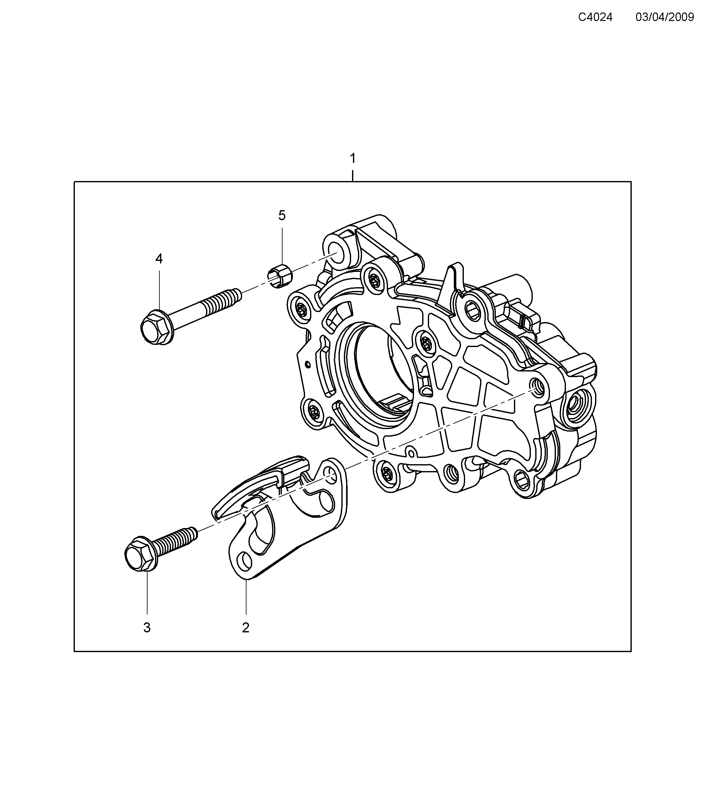 Saab 9-5 (650) Oil pump diagram