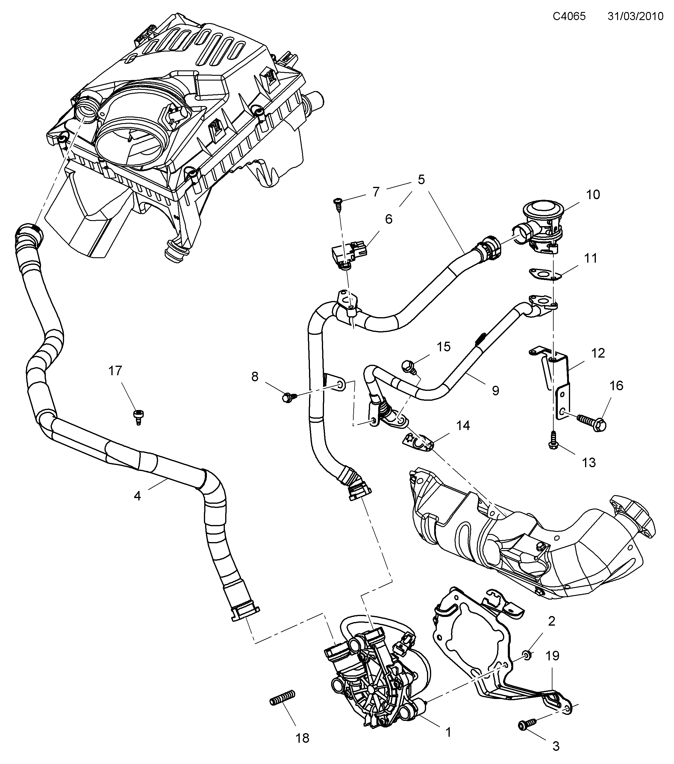 Saab 9-5 (650) SAI diagram