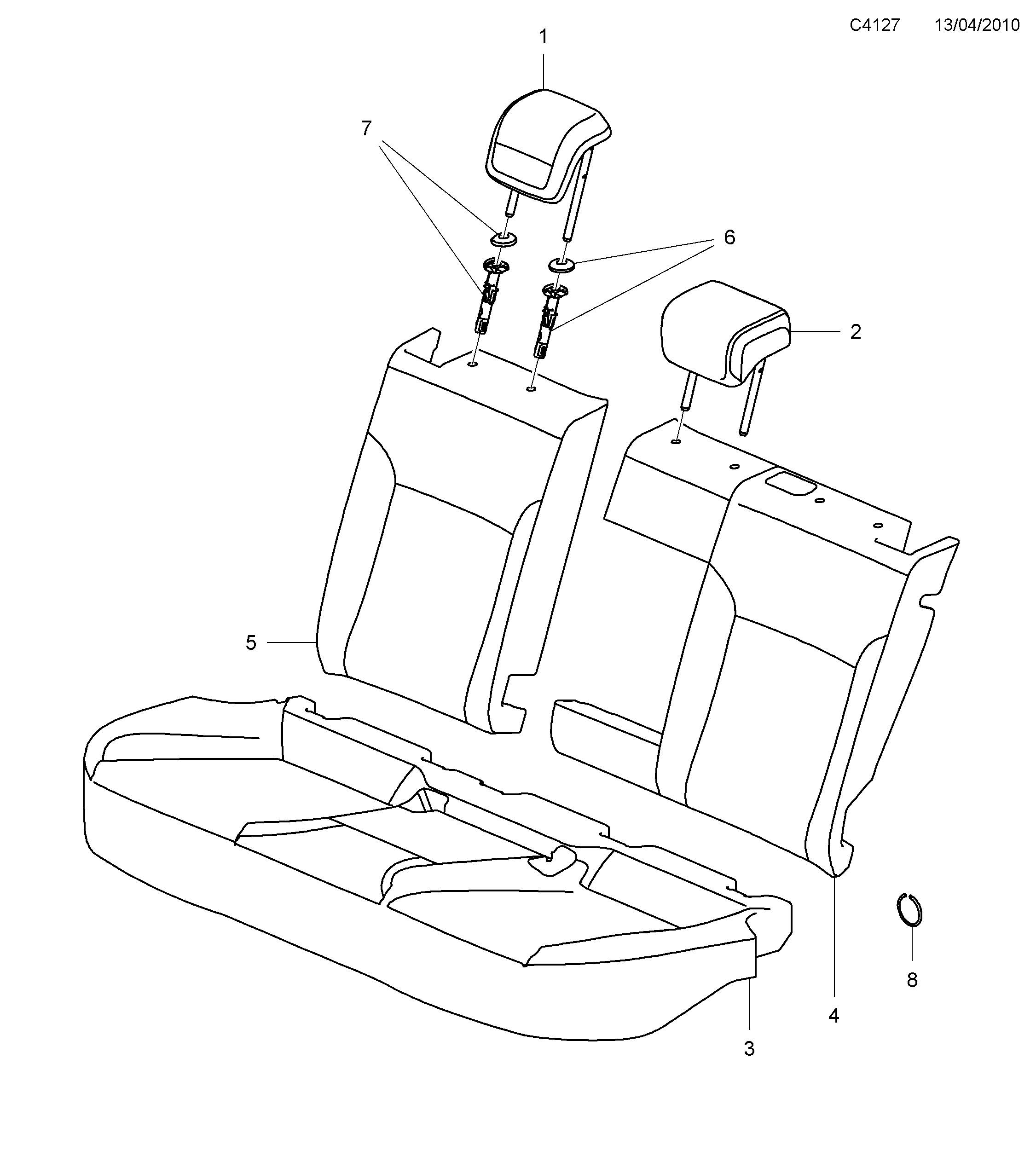Saab 9-5 (650) Covers diagram