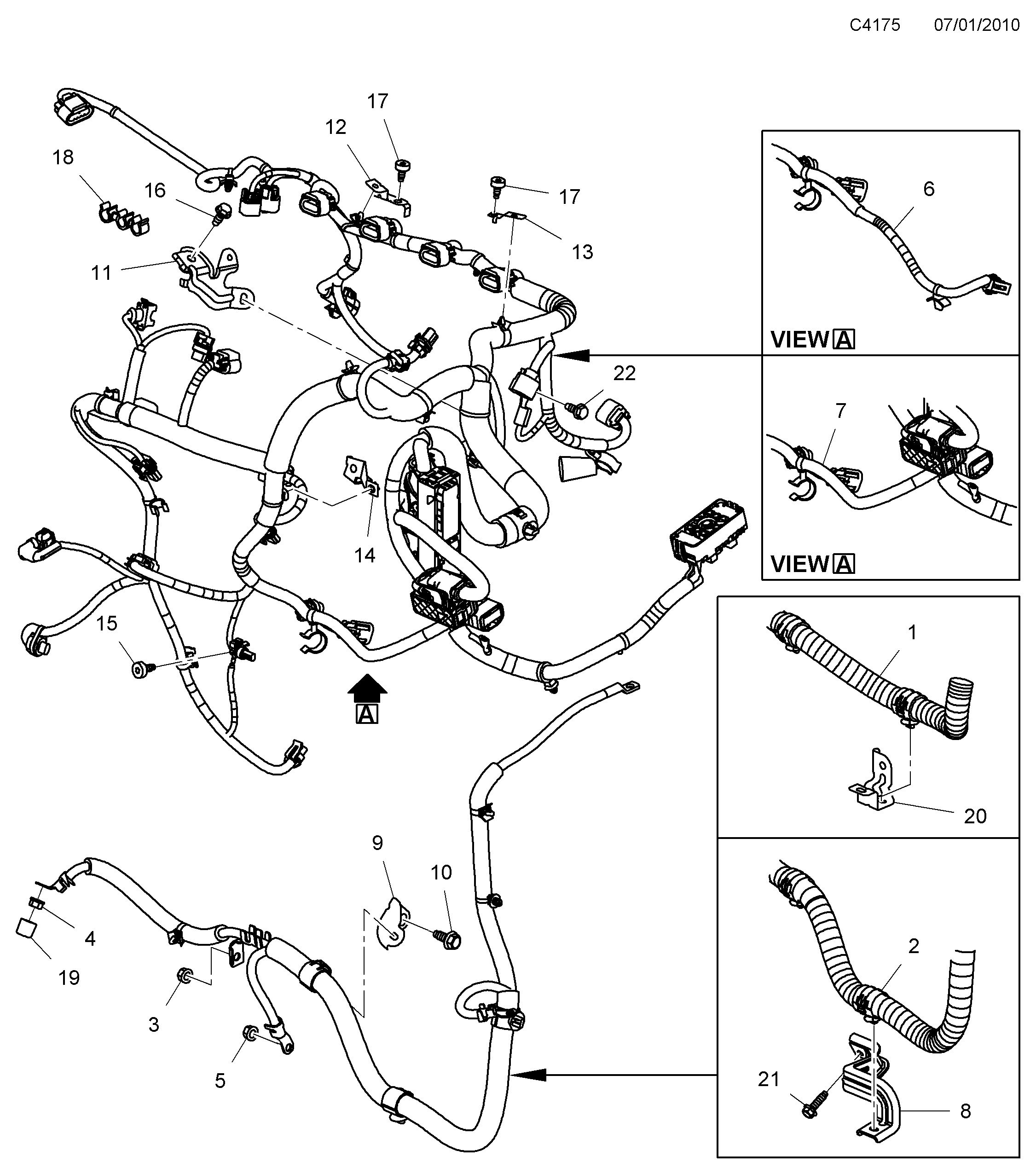 Saab 9-5 (650) Engine injektion system diagram