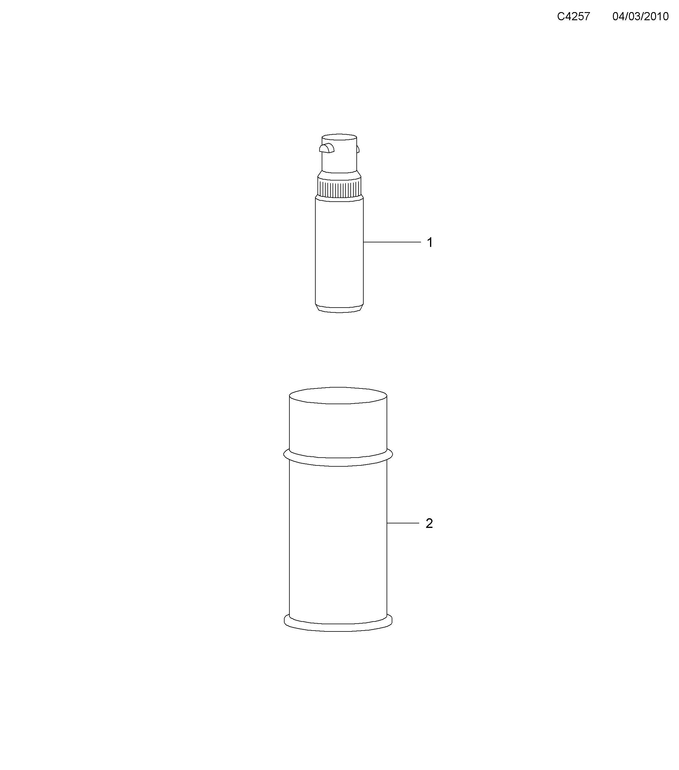 Saab 9-5 (650) Touch-up paint diagram