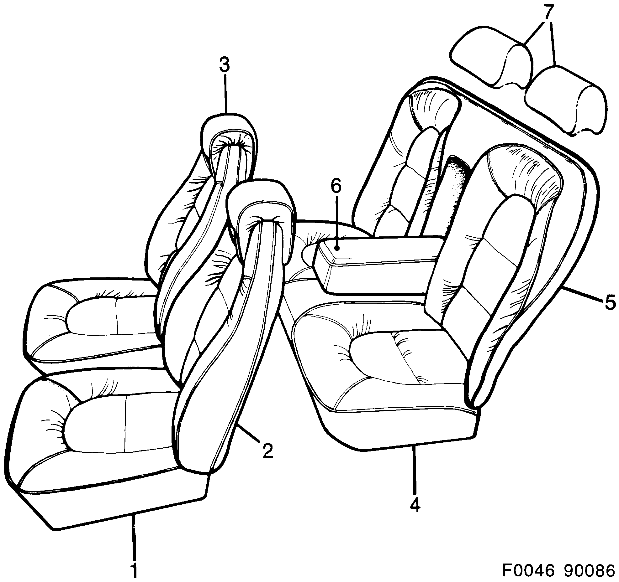 Saab 900 Covers Contour design diagram