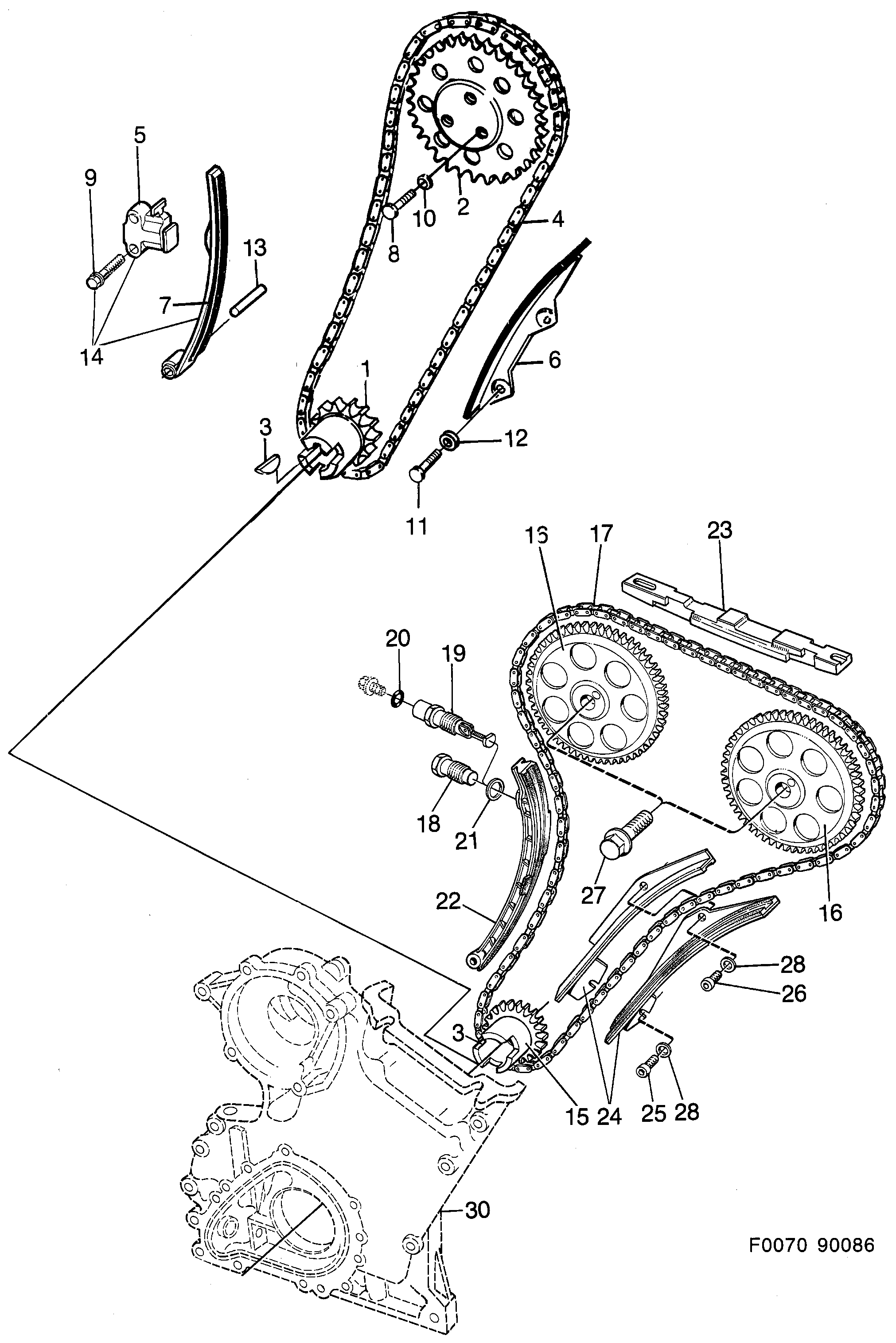 Saab 900 Transmission diagram