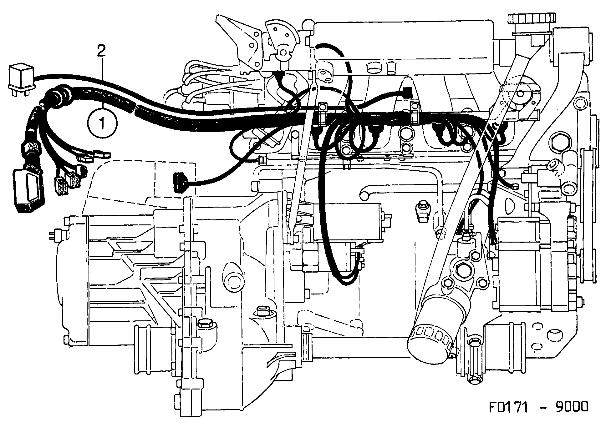 Saab 9000 Engine diagram