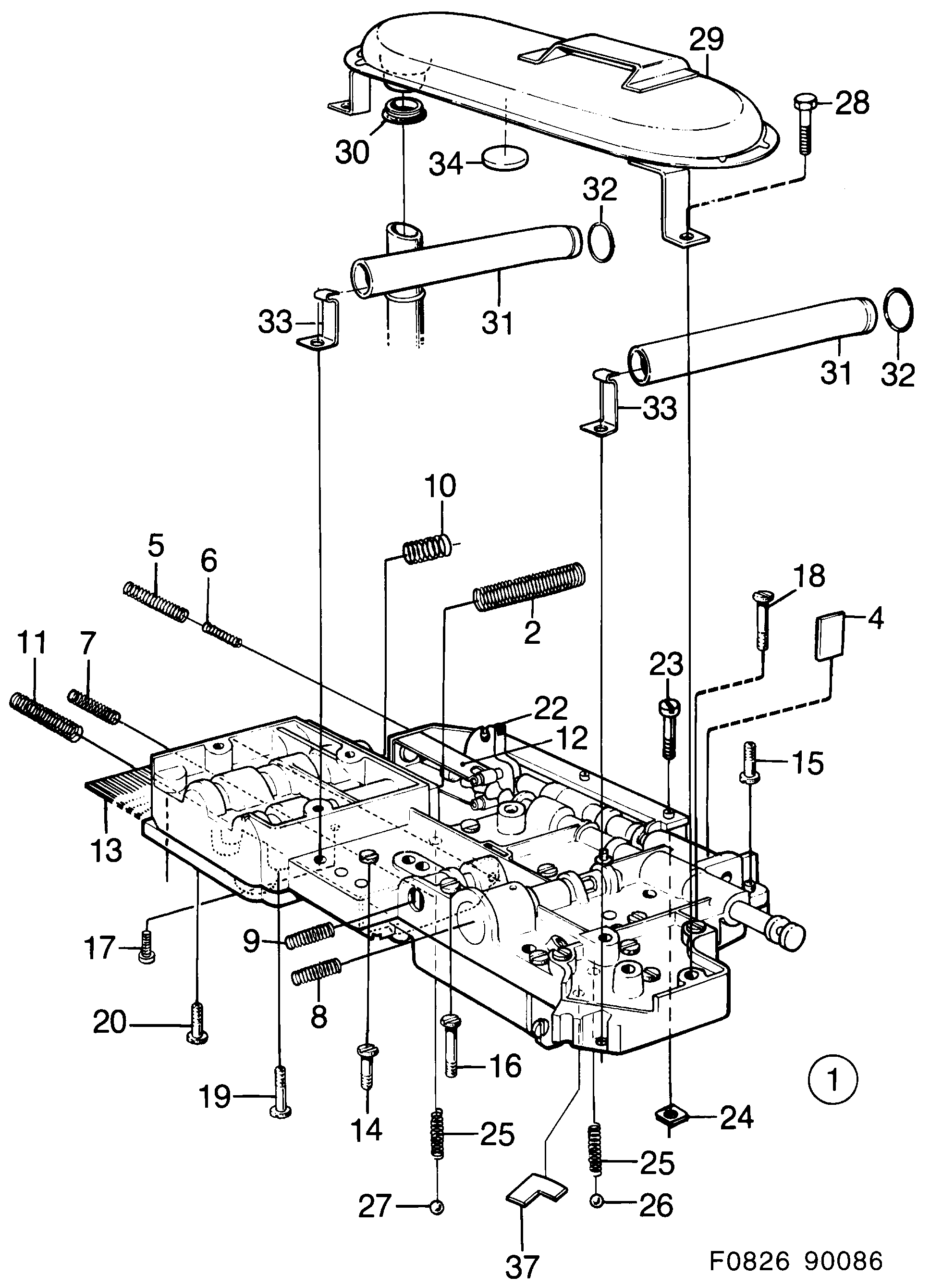 Saab 900 Control system Part 1 diagram