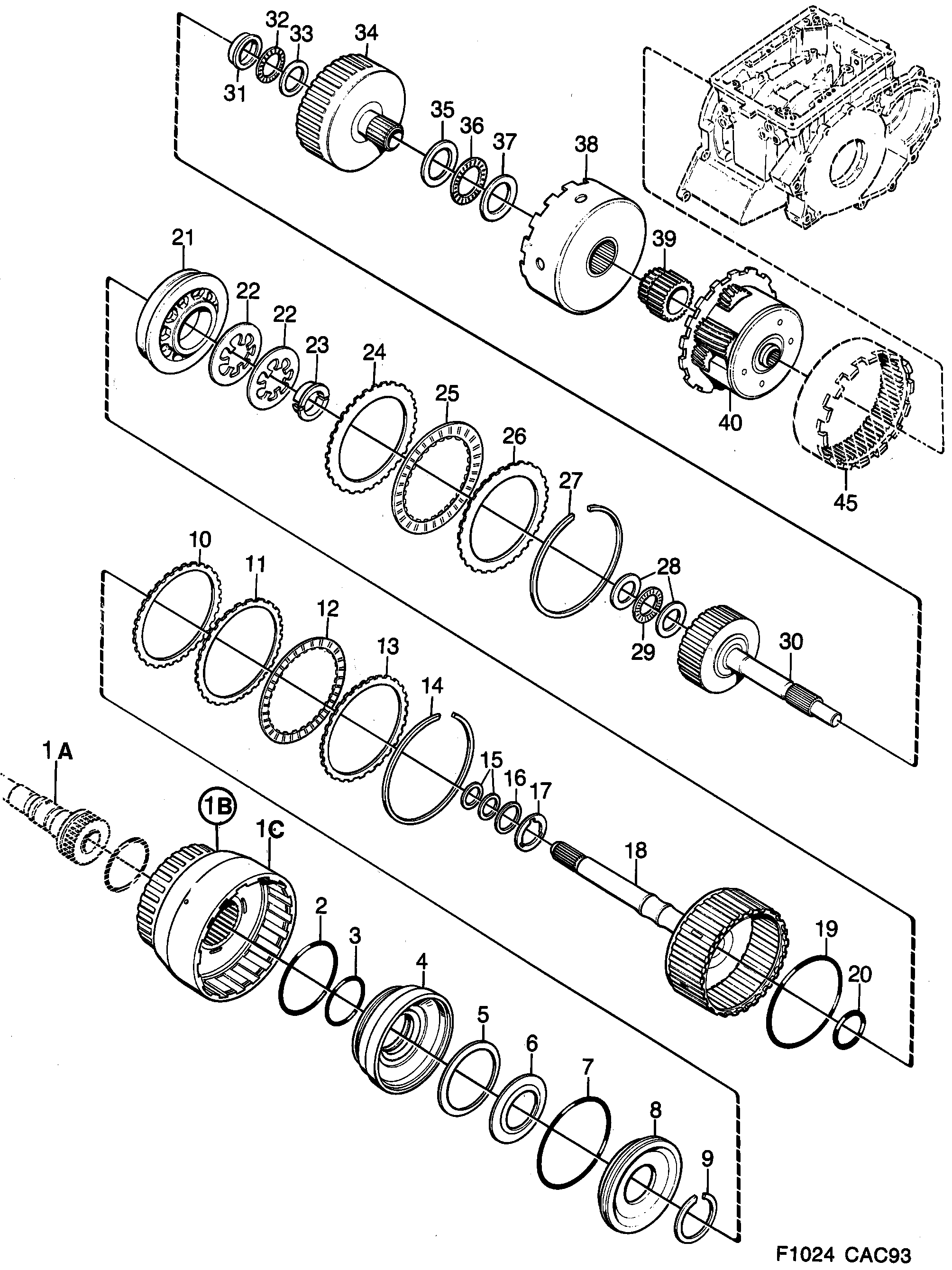 Saab 9000 Gears, pinion Part 2 diagram