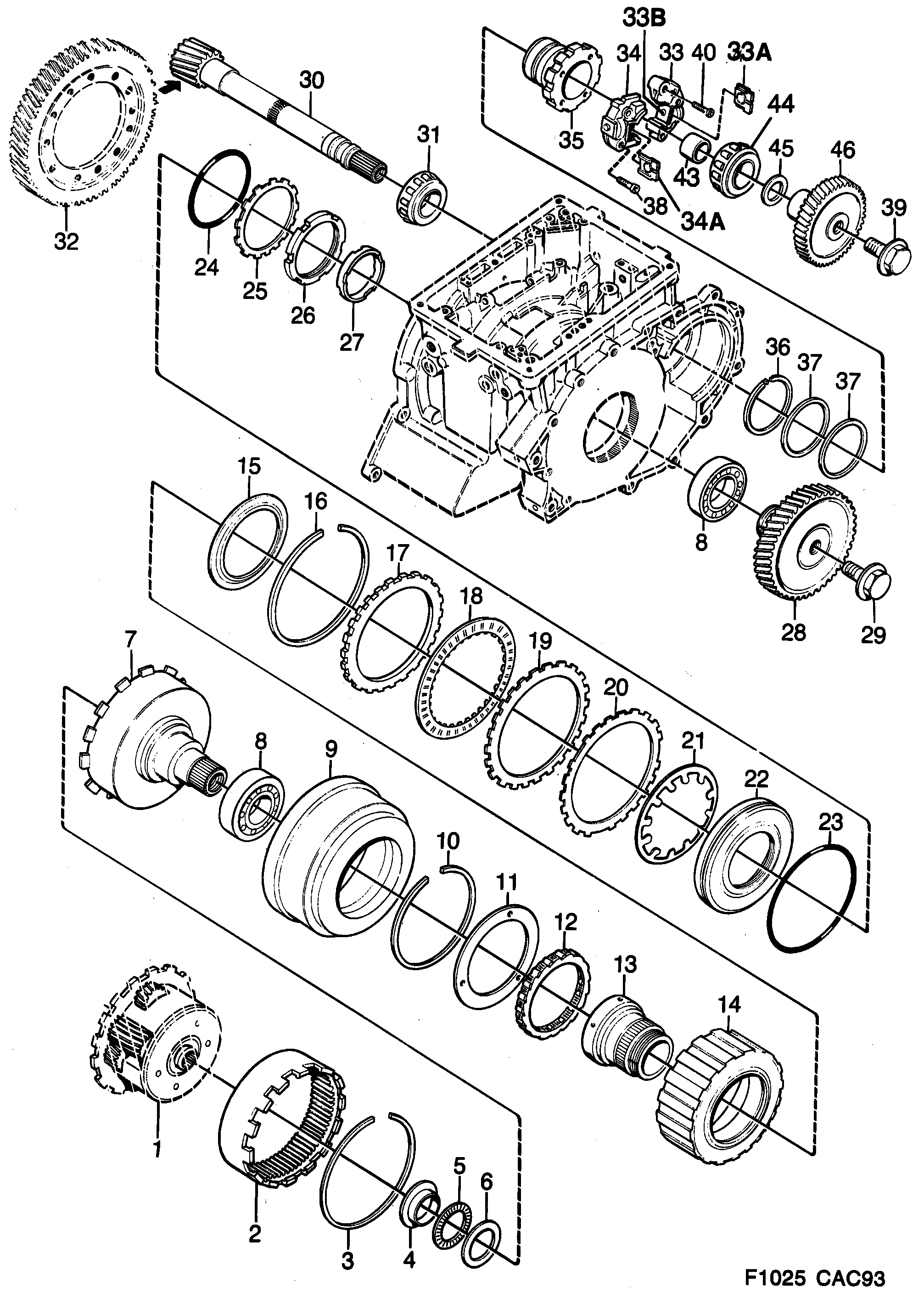 Saab 9000 Gears, pinion Part 3 diagram
