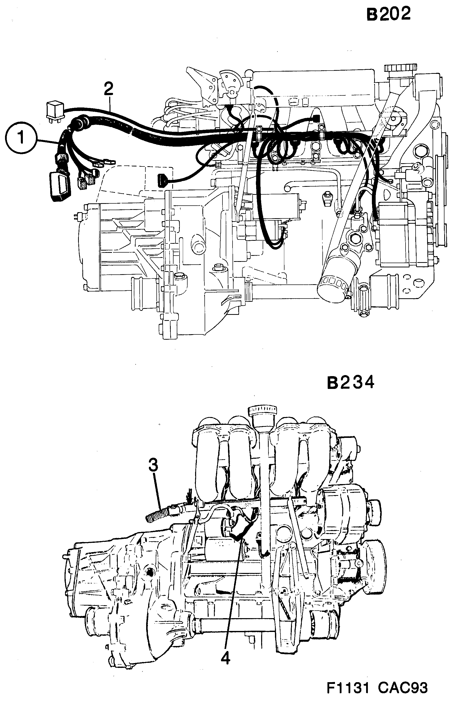 Saab 9000 Engine diagram