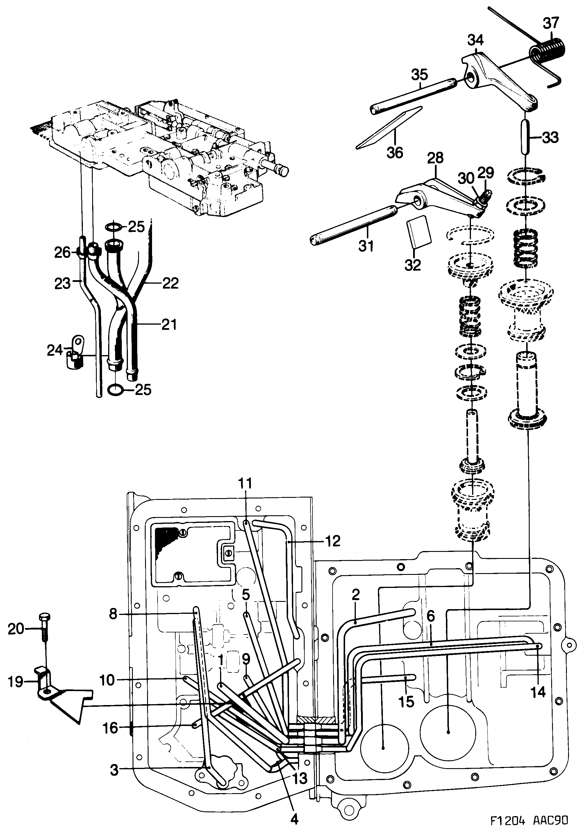 Saab 900 Control system Part 2 diagram