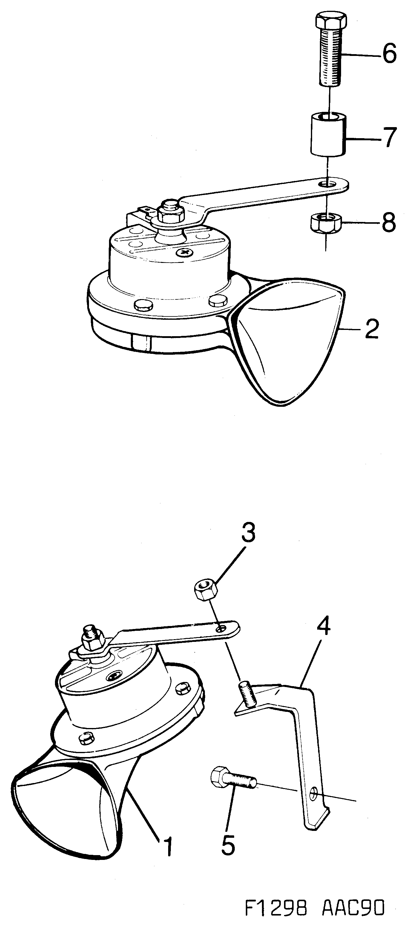 Saab 900 Horn diagram
