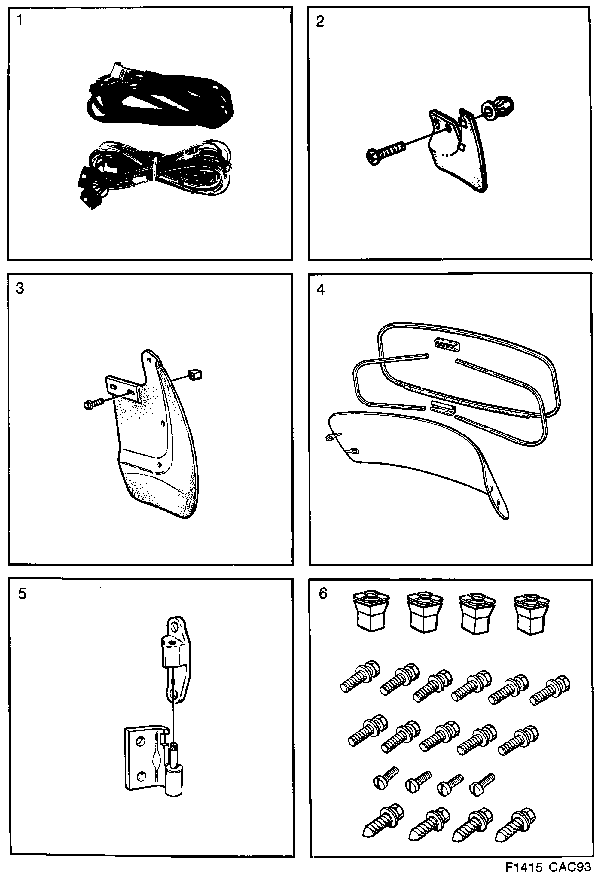 Saab 9000 Car body, external diagram